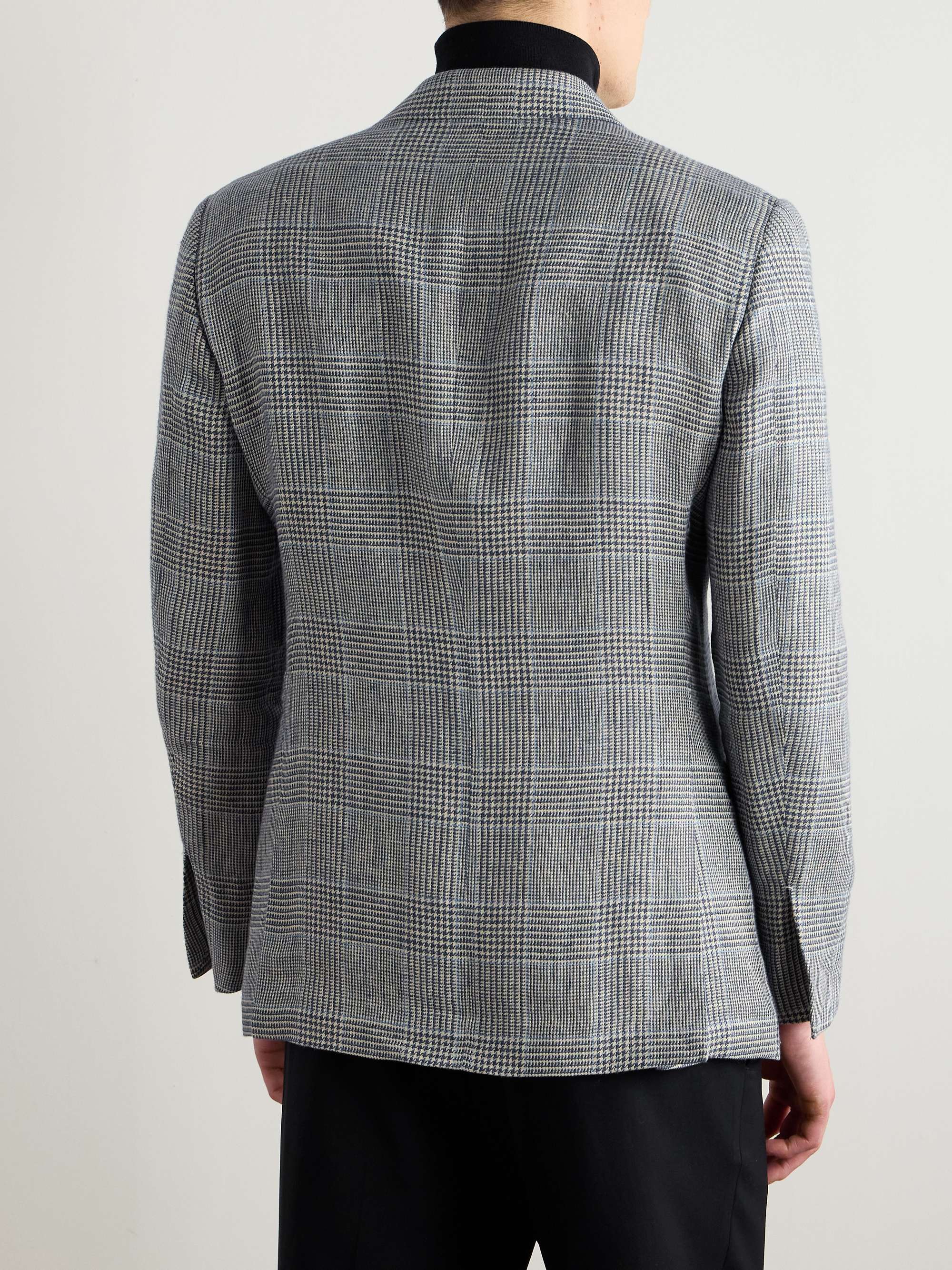 Prince of Wales Checked Linen Blazer view