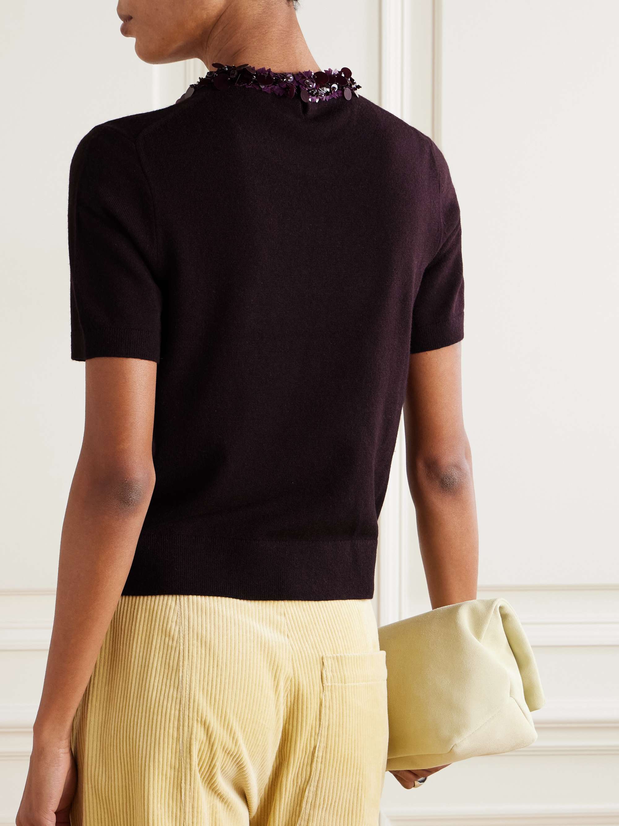 Embellished wool and cashmere-blend sweater view