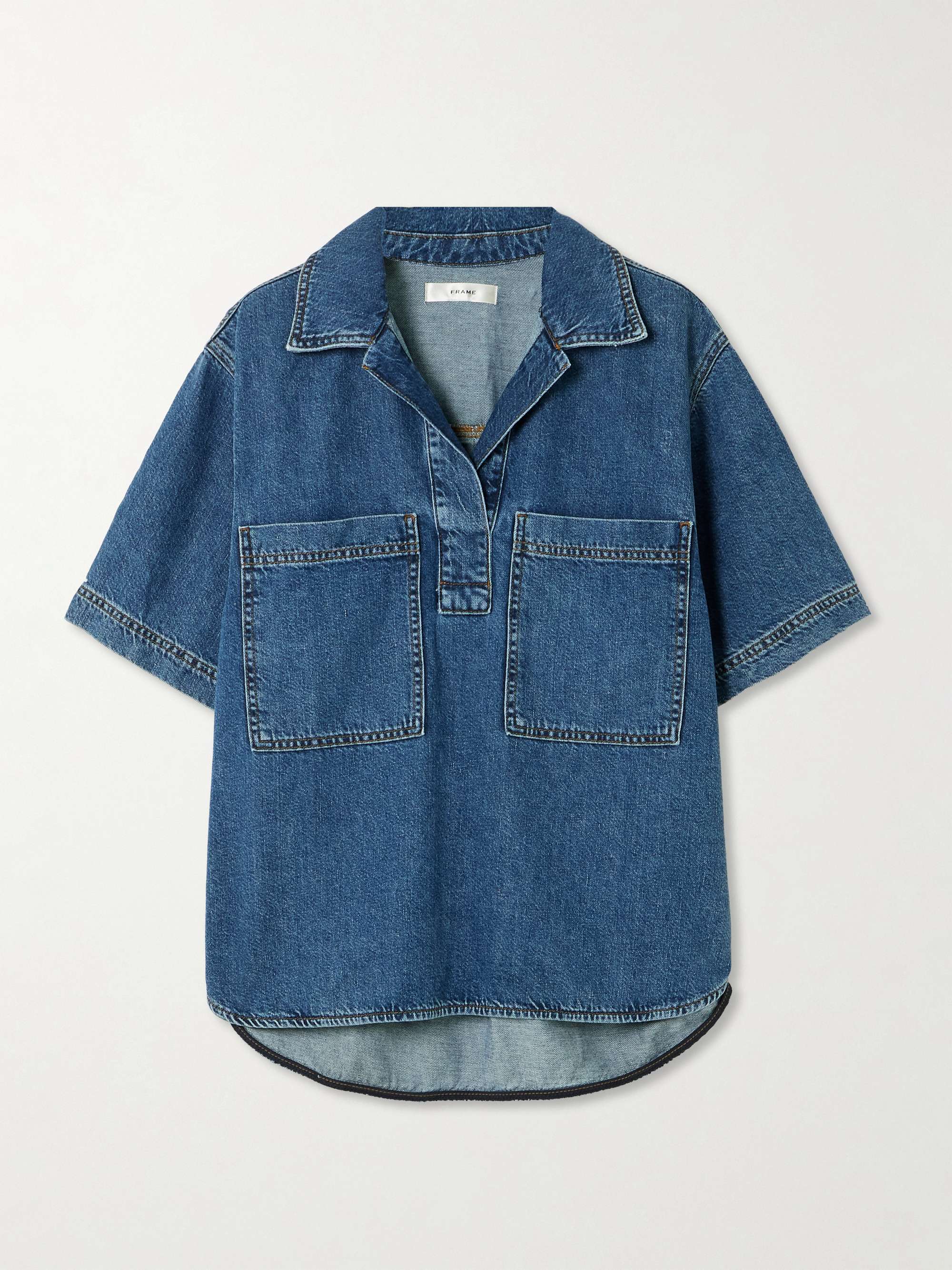 Organic denim shirt view
