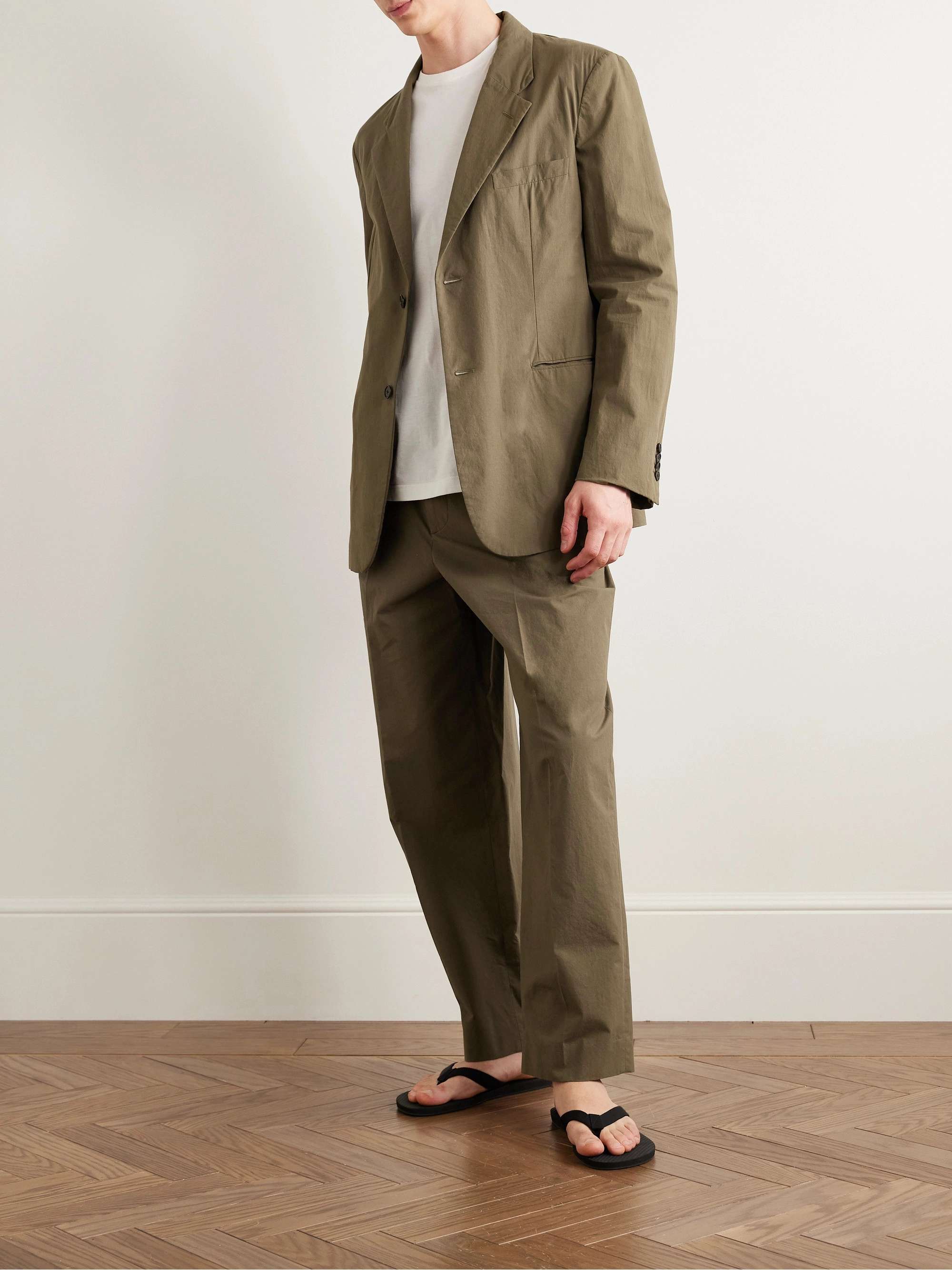 Ritchie Slim-Fit Unstructured Cotton Suit Jacket view