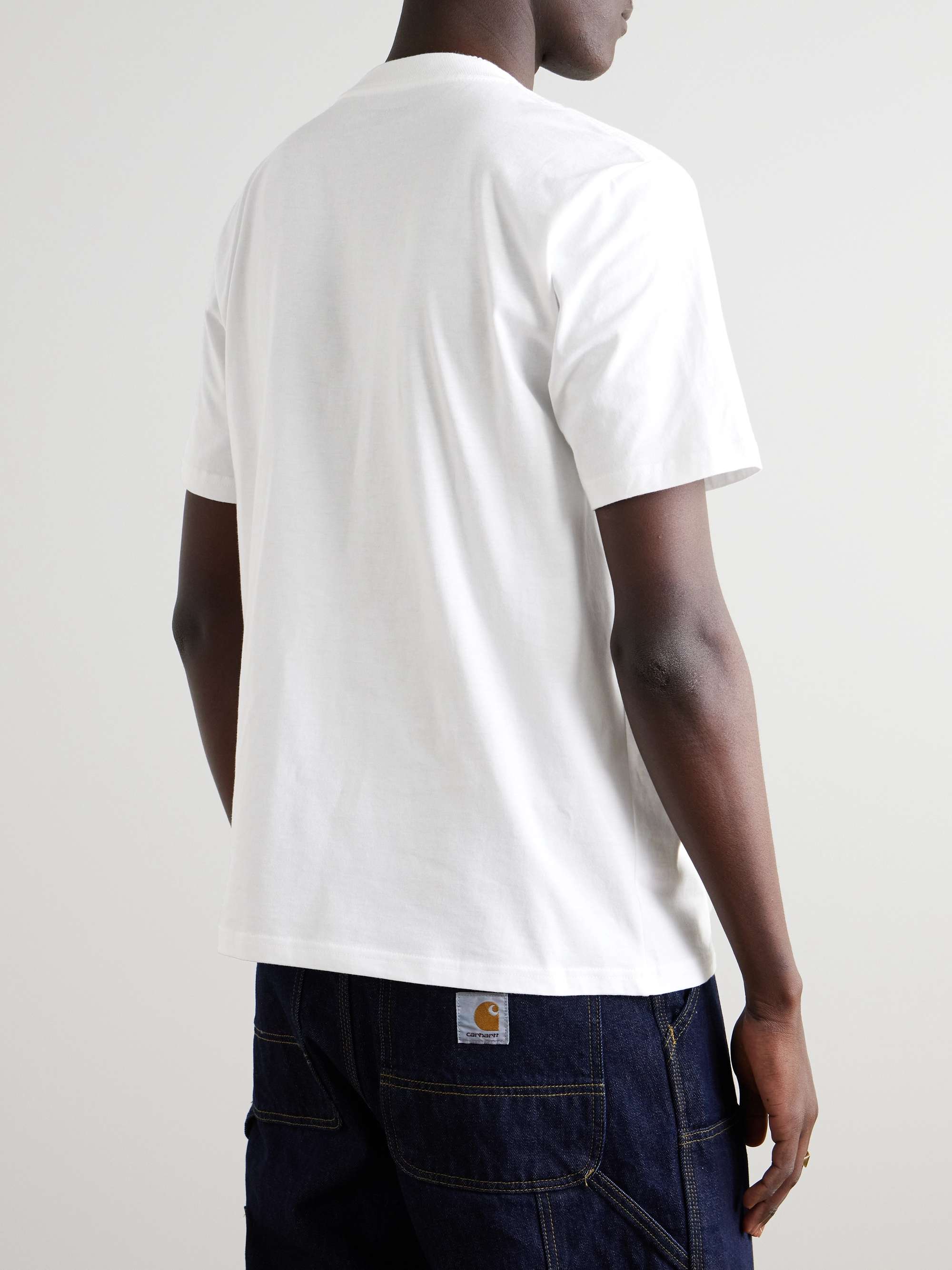 Pudding Logo-Print Organic Cotton-Jersey T-Shirt view