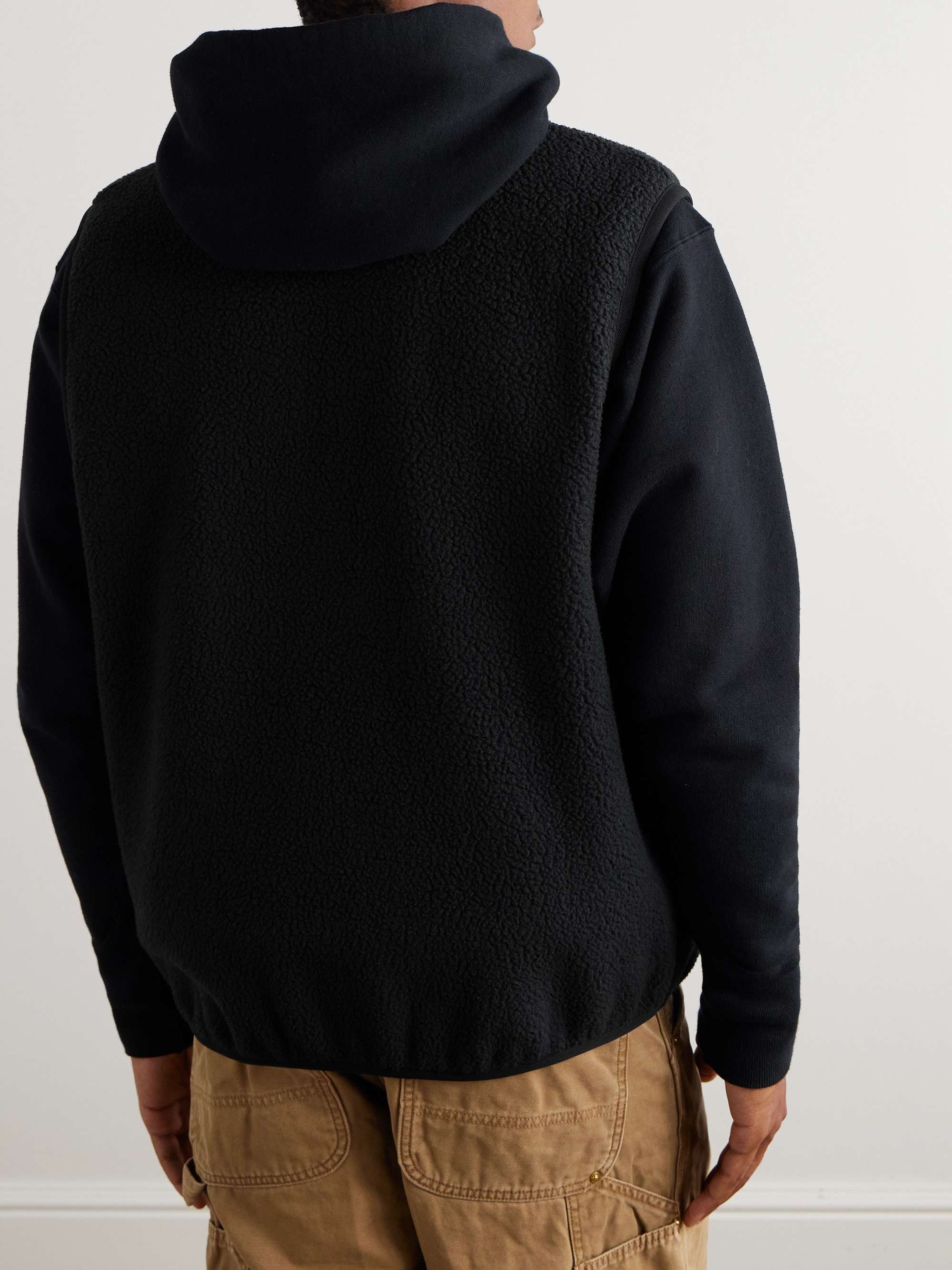 Logo-Embroidered Fleece Gilet view