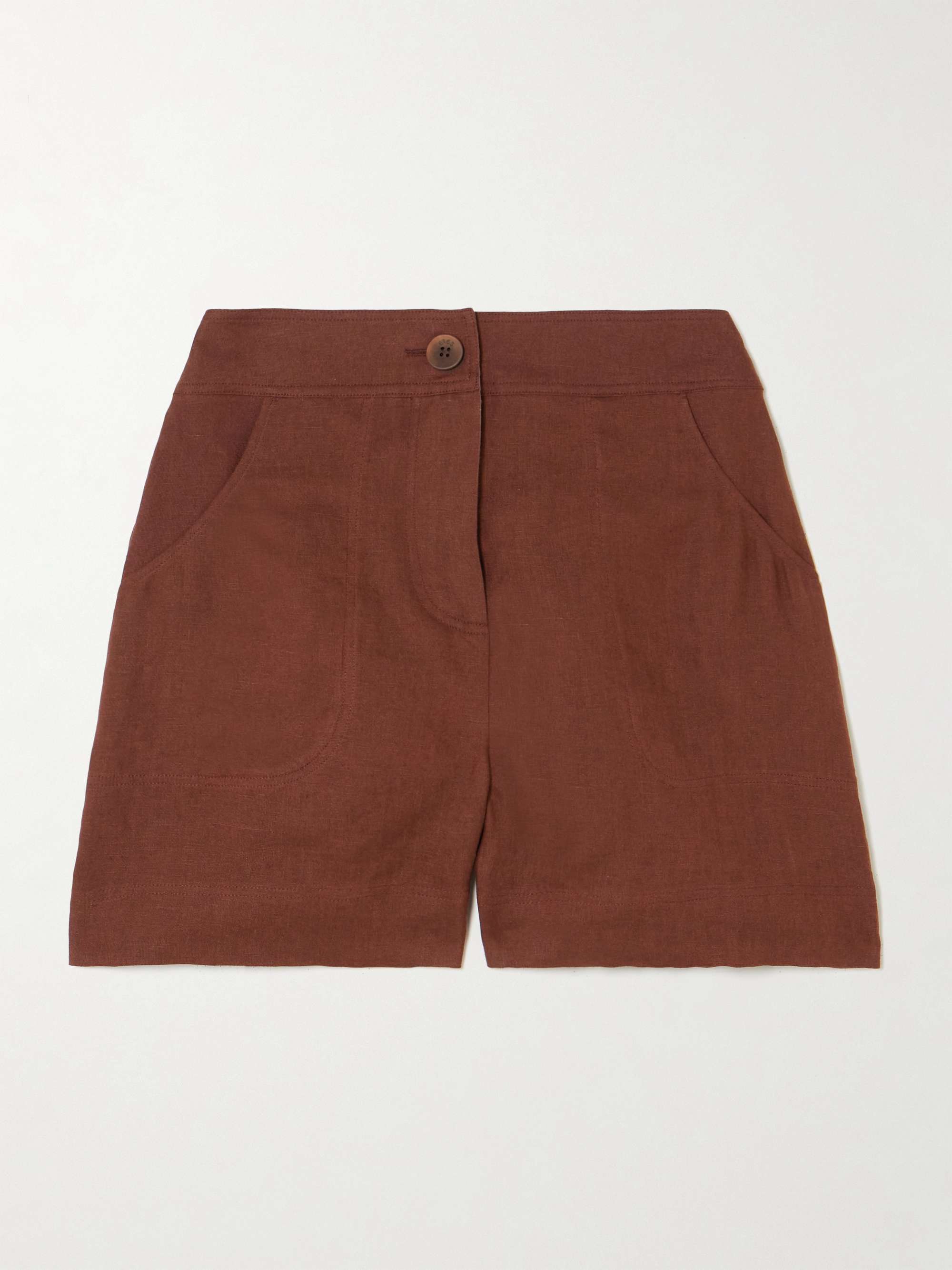 L'Intemporel Correct linen shorts view