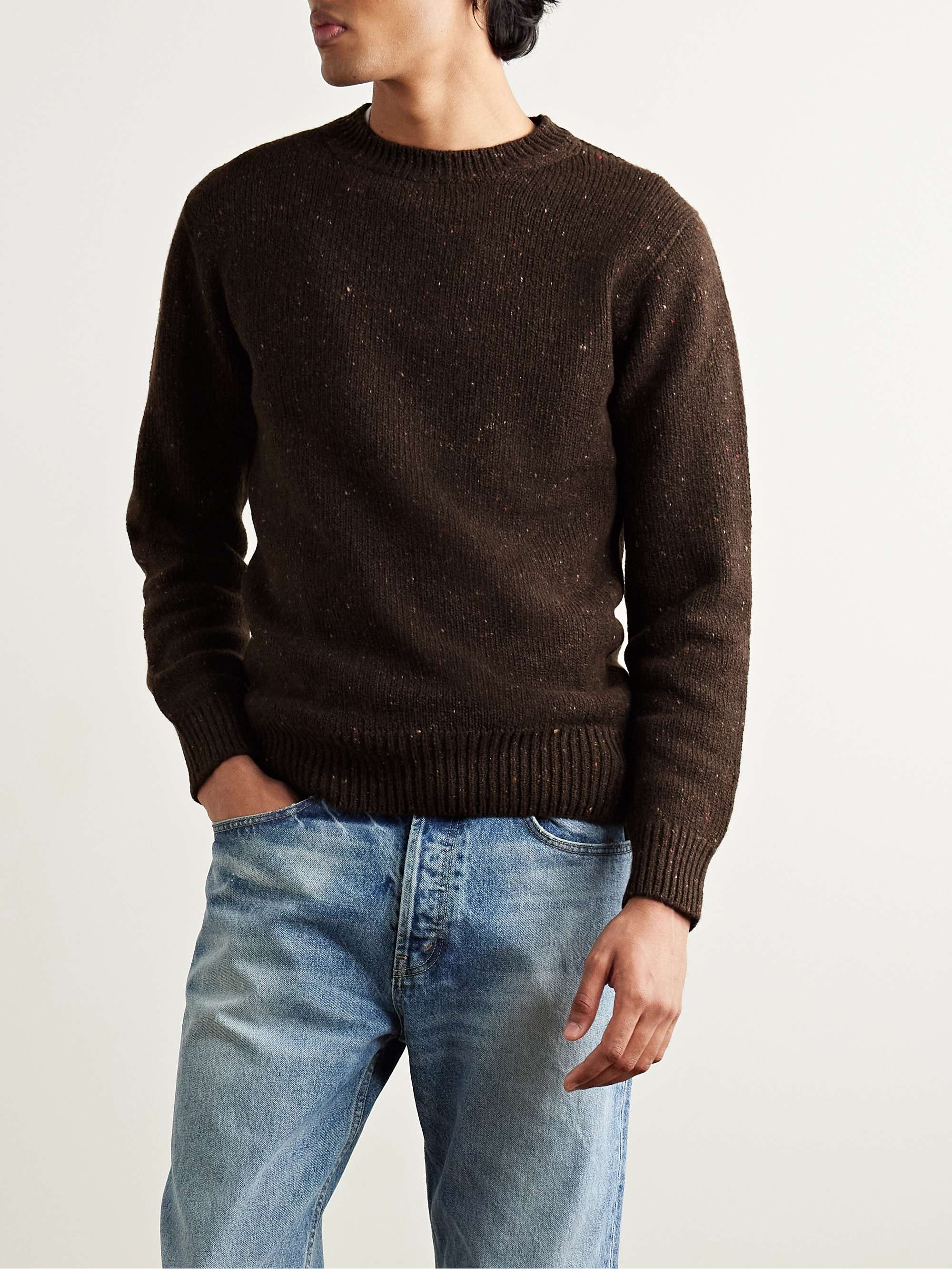 Donegal Merino Wool and Cashmere-Blend Sweater view