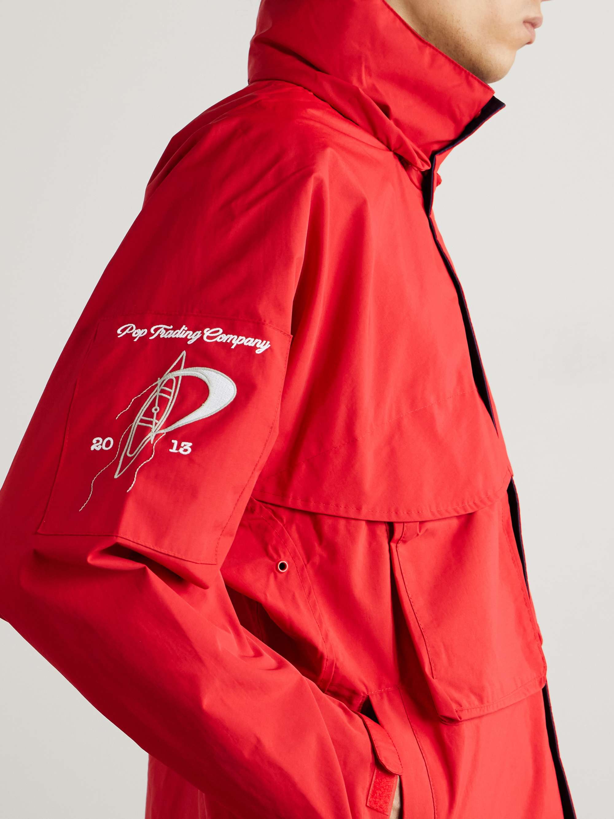 Nautical Logo-Embroidered Nylon Jacket view