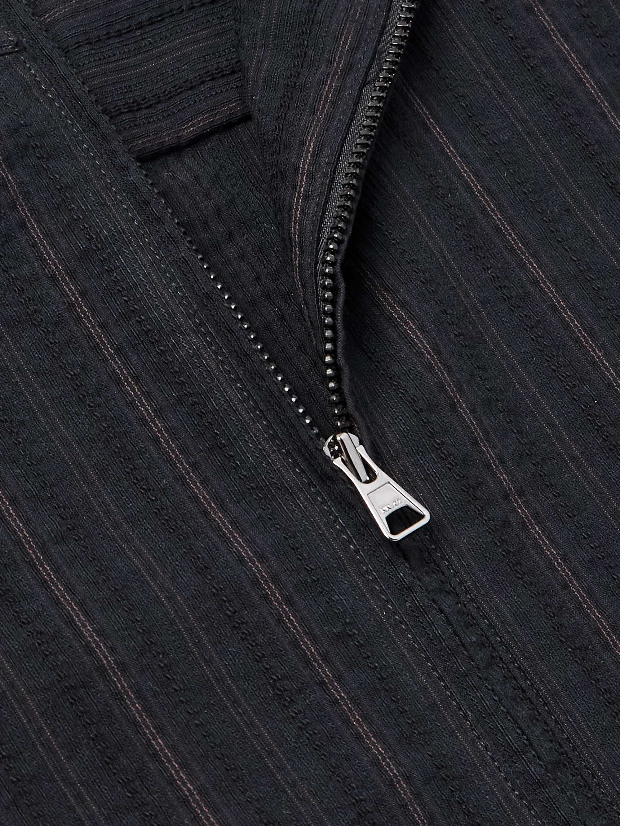 Jaxon 1921 Striped Cotton and Silk-Blend Jacket view