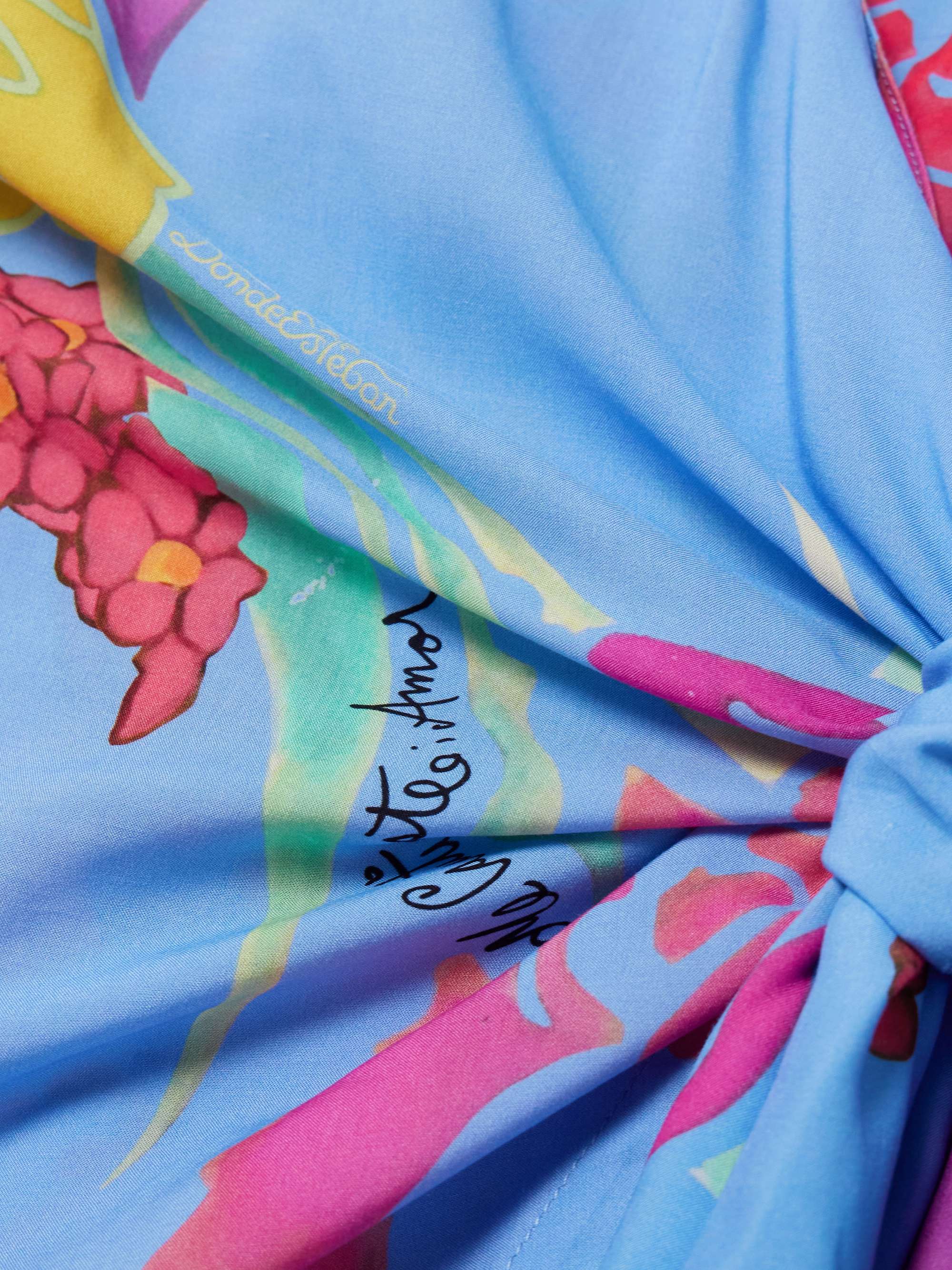 Cielo floral-print crepe mini wrap dress view