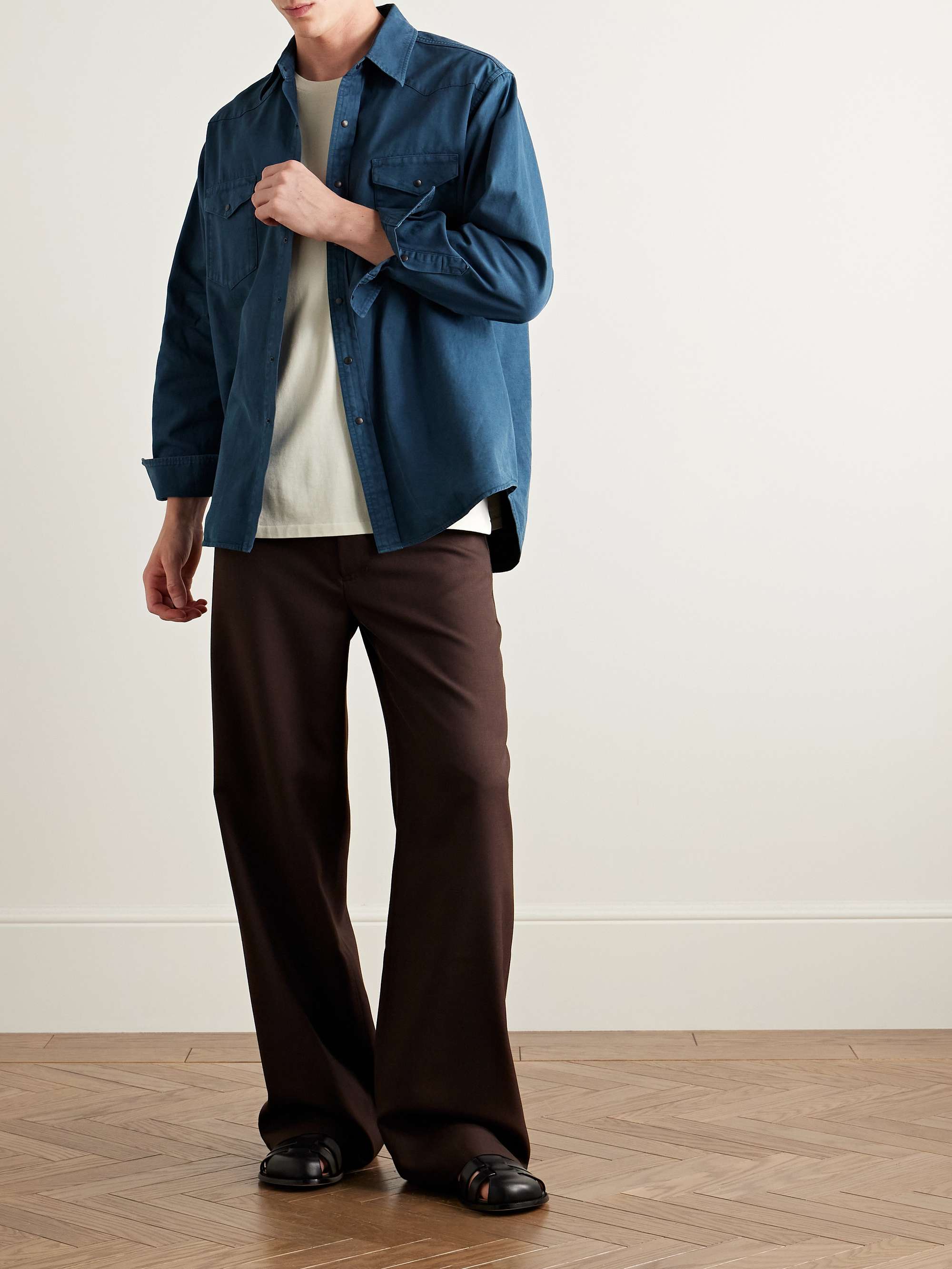 Cotton-Twill Western Shirt view