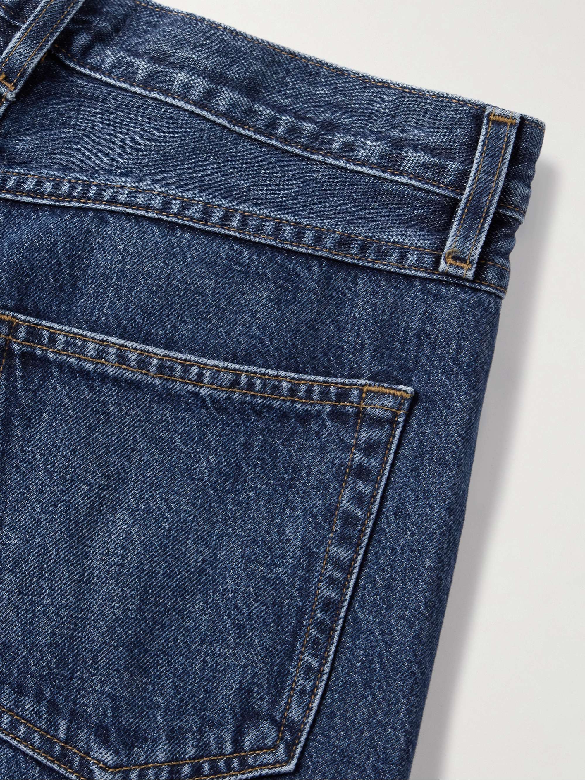 The Narrow high-rise tapered jeans view