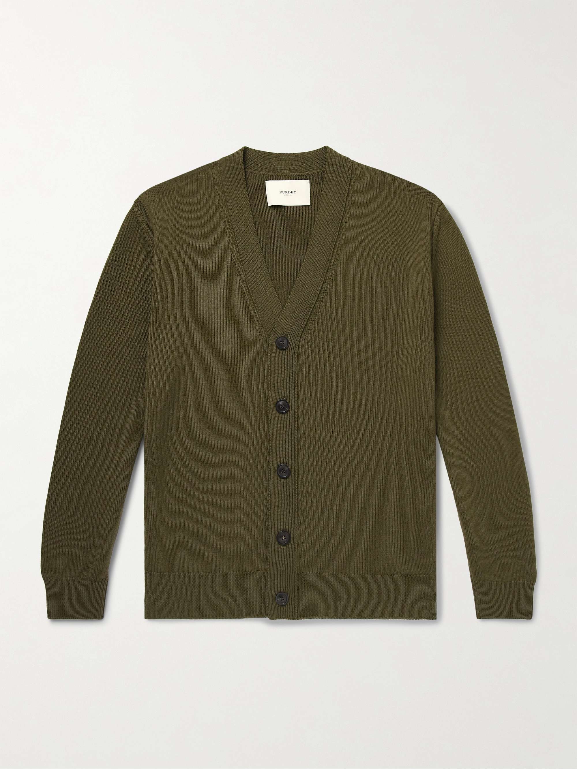 Audley Slim-Fit Wool Cardigan view