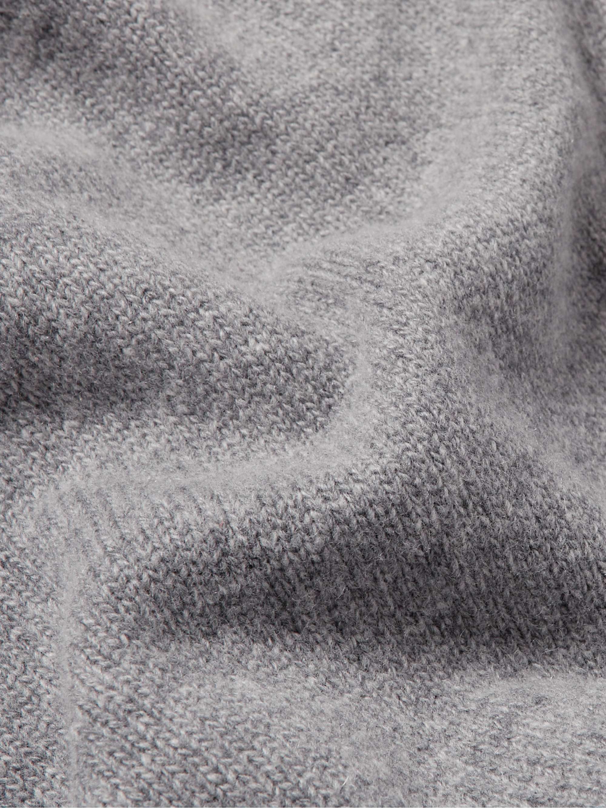 Oversized Logo-Print Wool and Cashmere-Blend Zip-Up Hoodie view