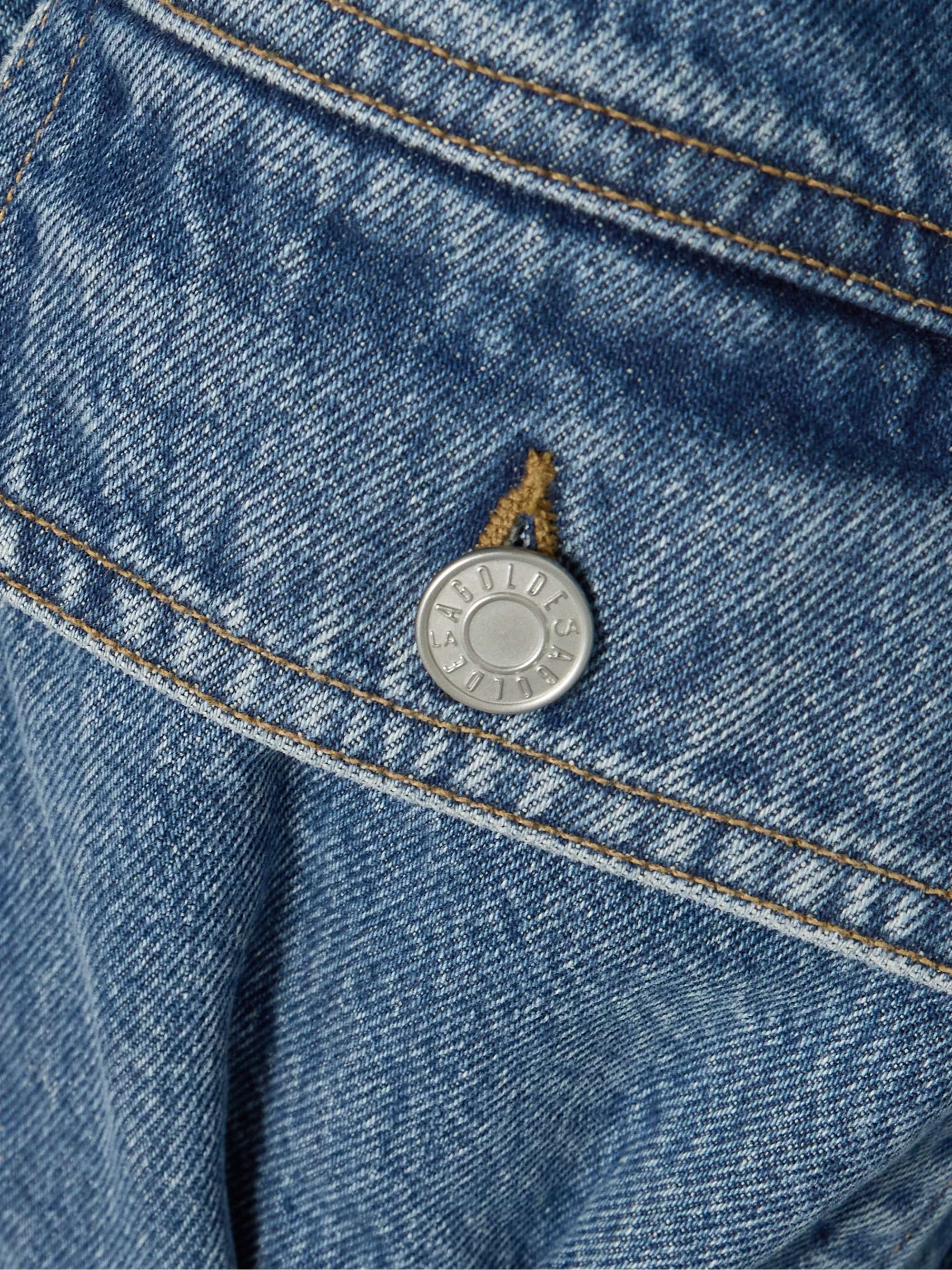 Zyla Cinch buckled gathered denim jacket view