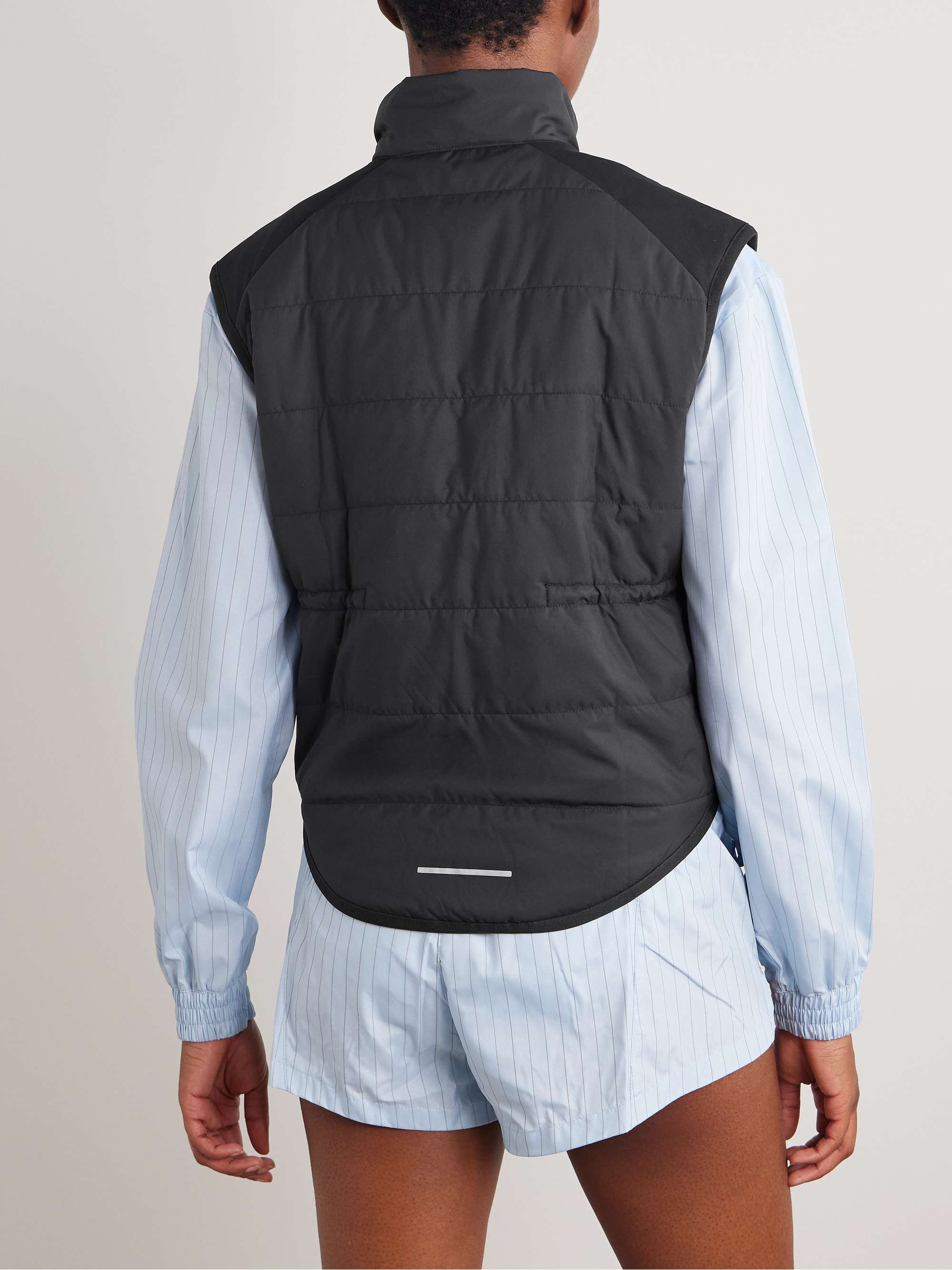 Swift quilted Therma-FIT turtleneck vest view