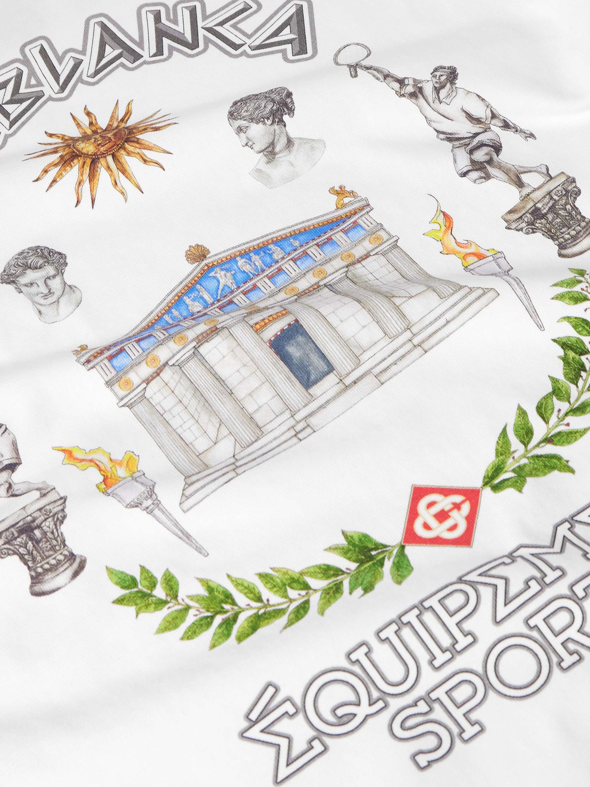 Le Temple Du Sport Printed Organic Cotton-Jersey T-Shirt view