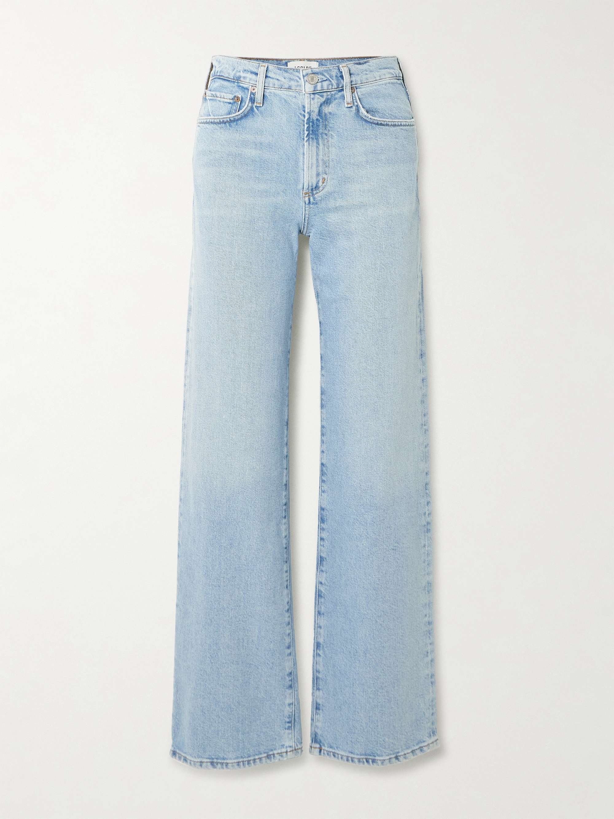 Harper mid-rise straight-leg jeans view
