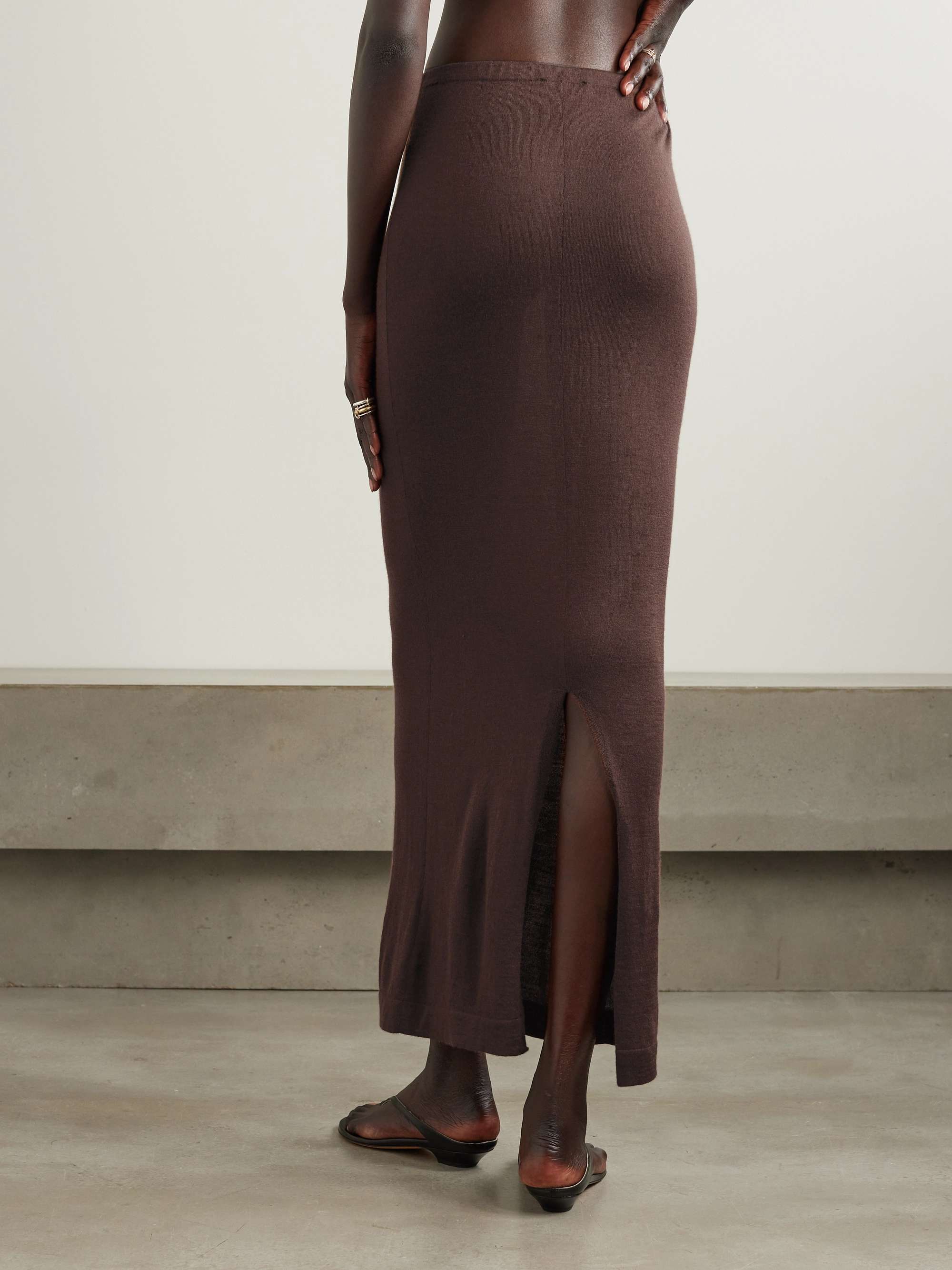 Emma cashmere maxi skirt view