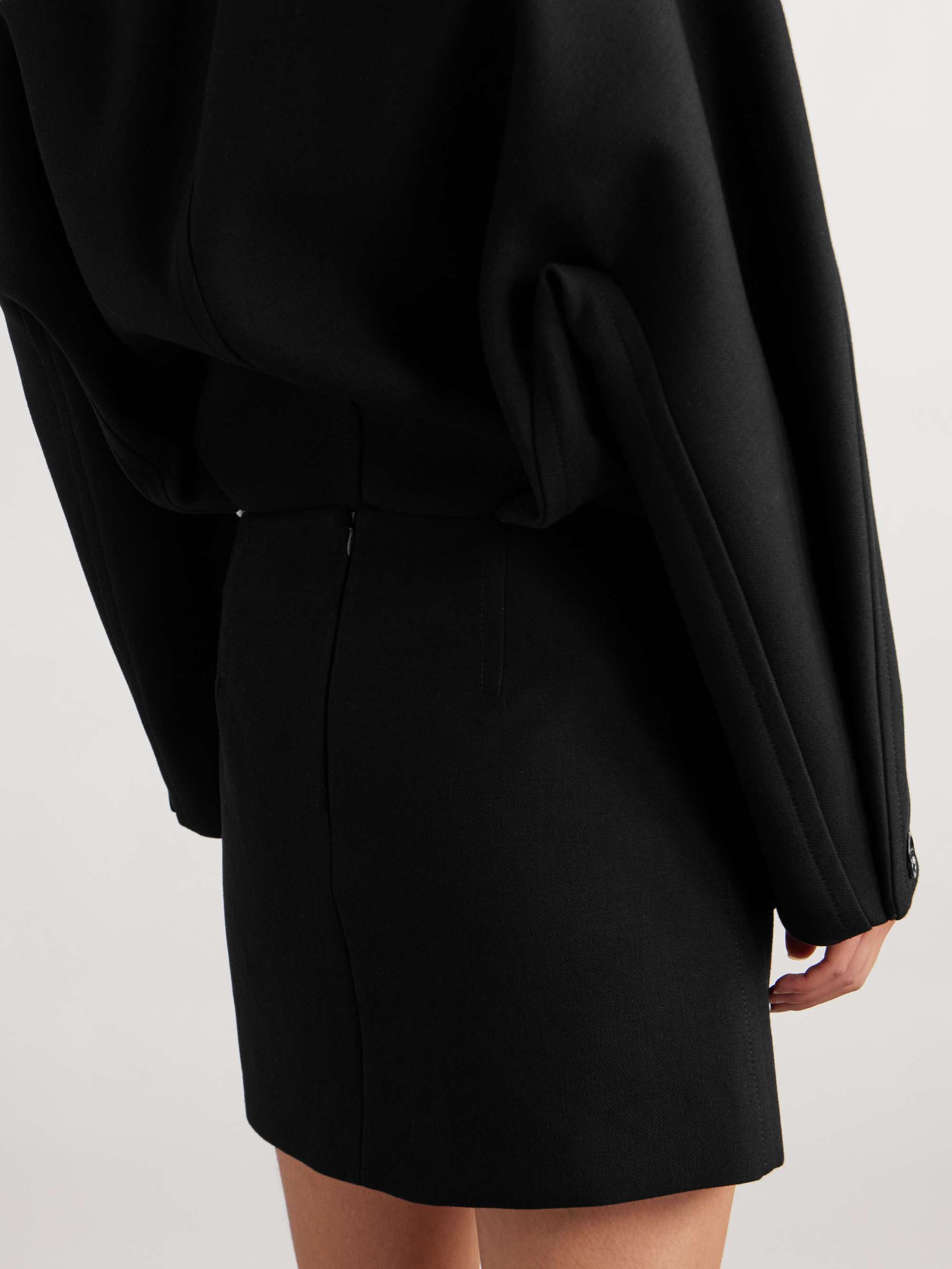 Cotton-blend mini skirt view