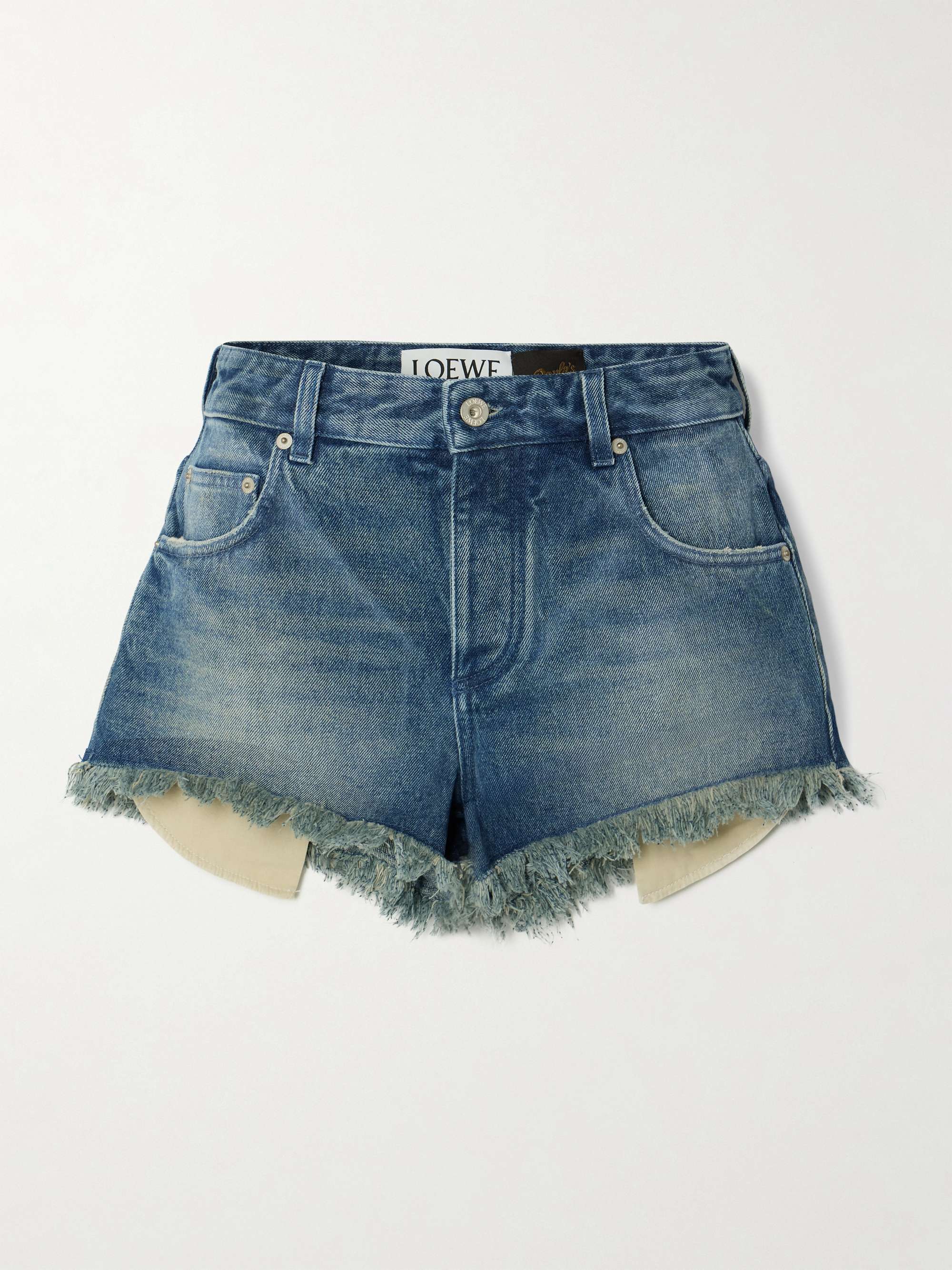 + Paula's Ibiza fringed denim shorts view