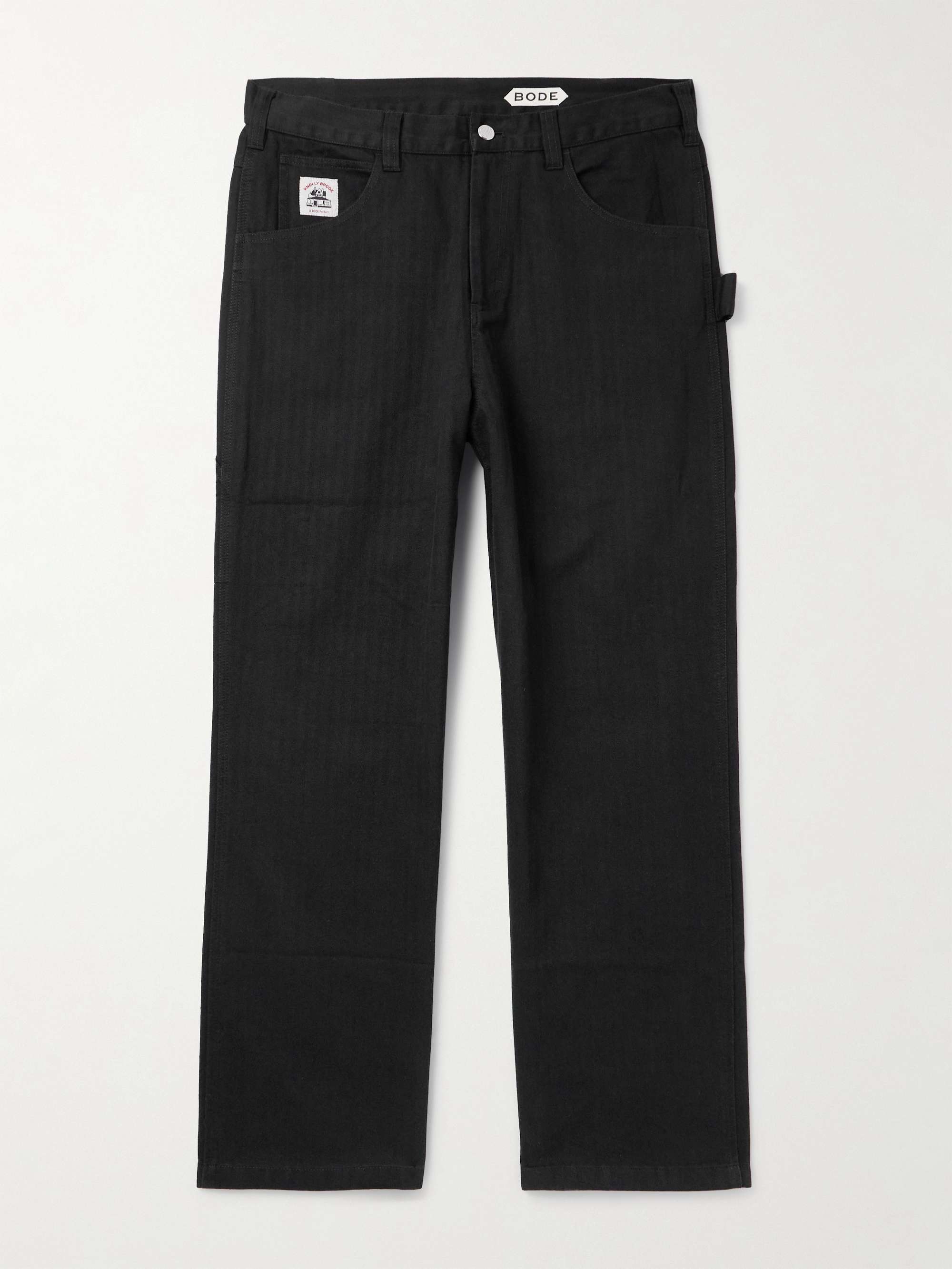 Knolly Brook Straight-Leg Cotton-Canvas Trousers view