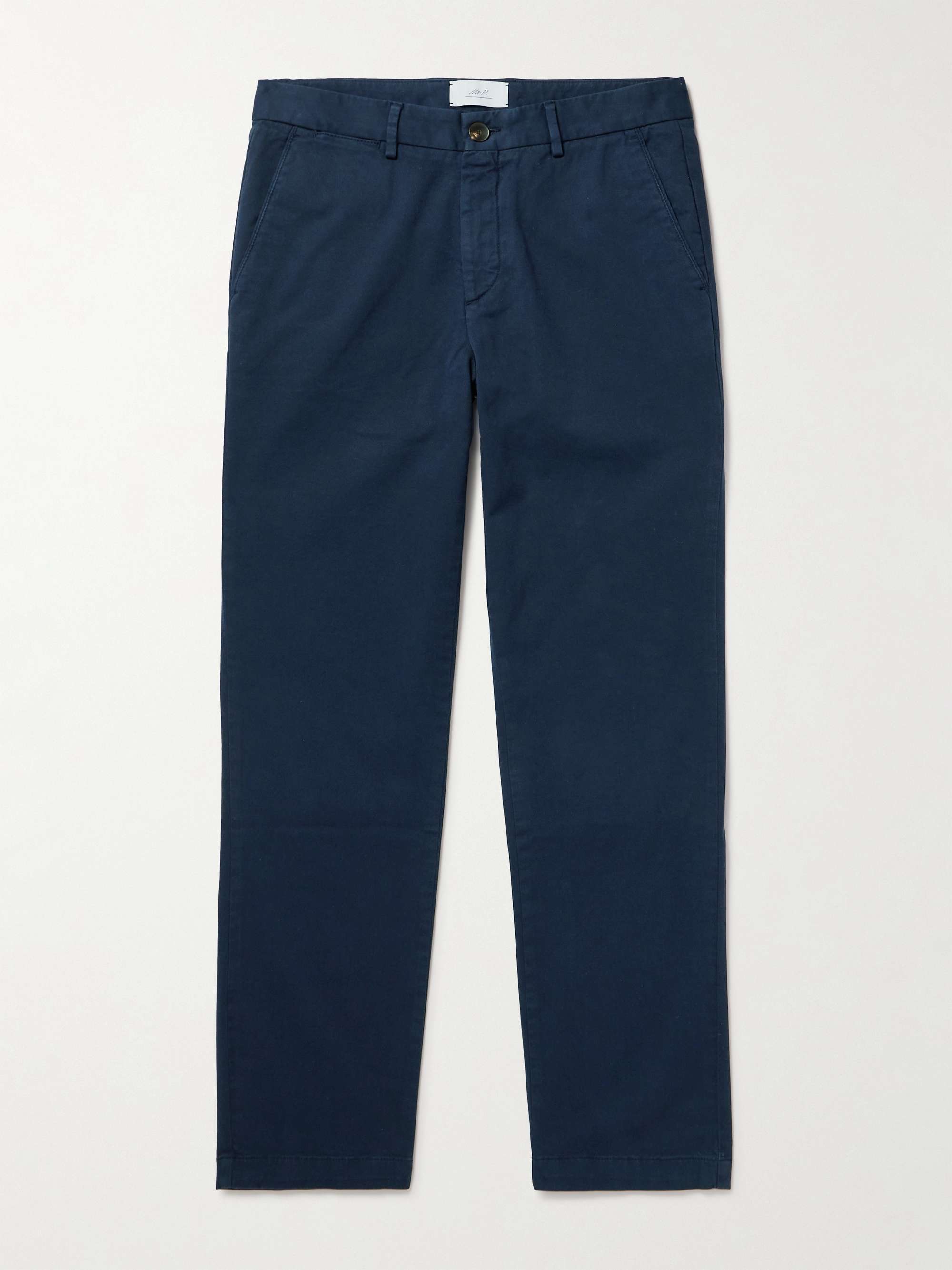 Samuel Straight-Leg Organic Cotton-Blend Twill Chinos view