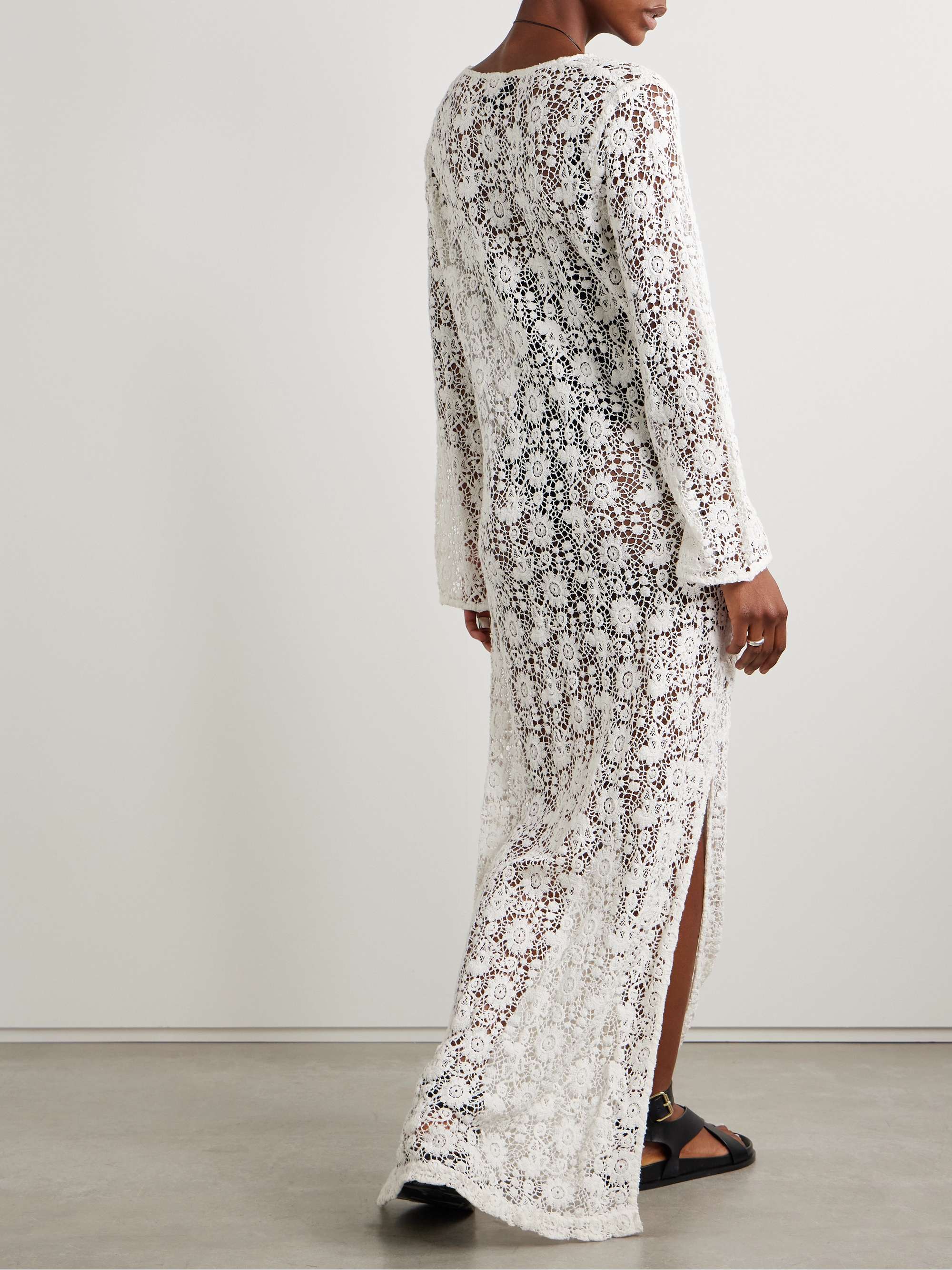 Della crocheted cotton maxi dress view