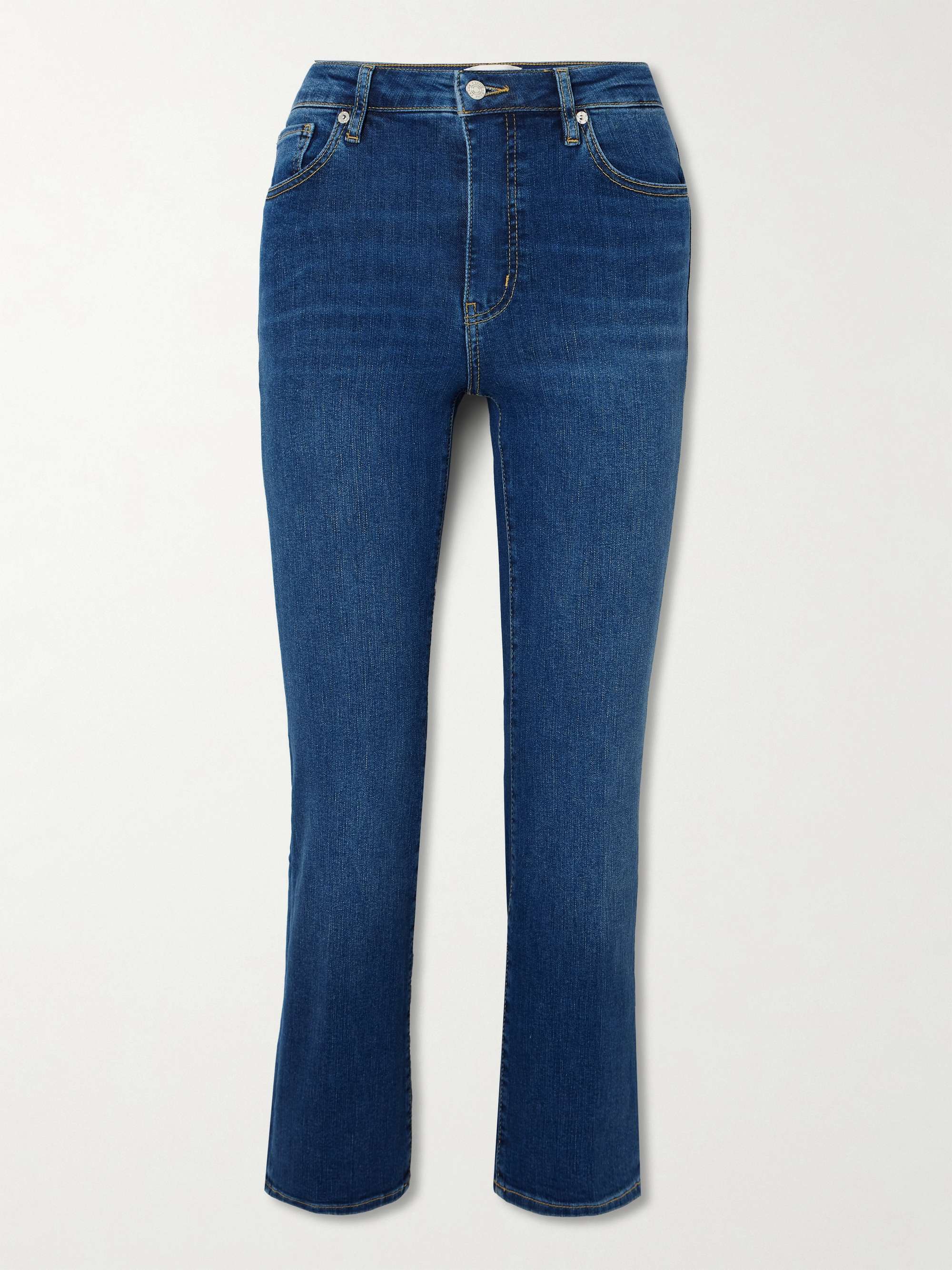 The Pencil cropped high-rise slim-leg jeans view