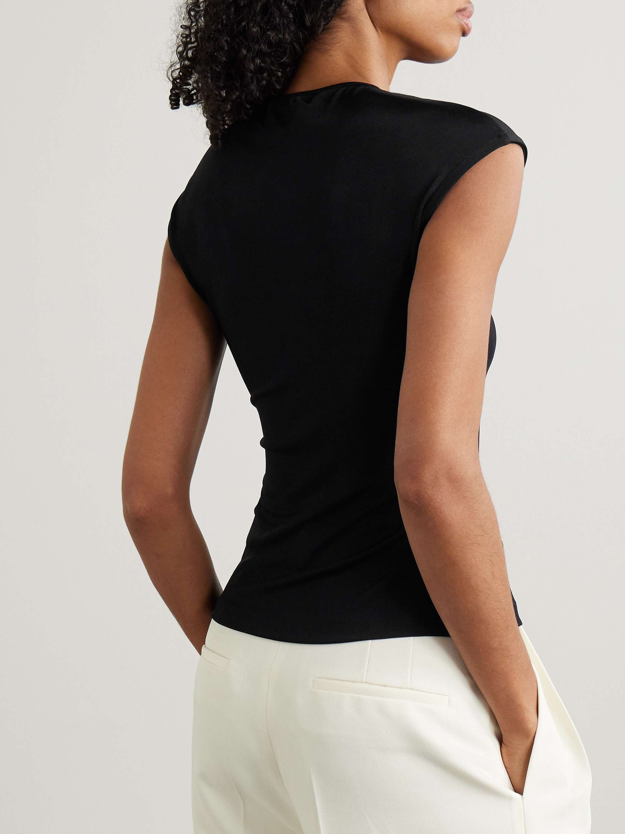Deca stretch-jersey top view