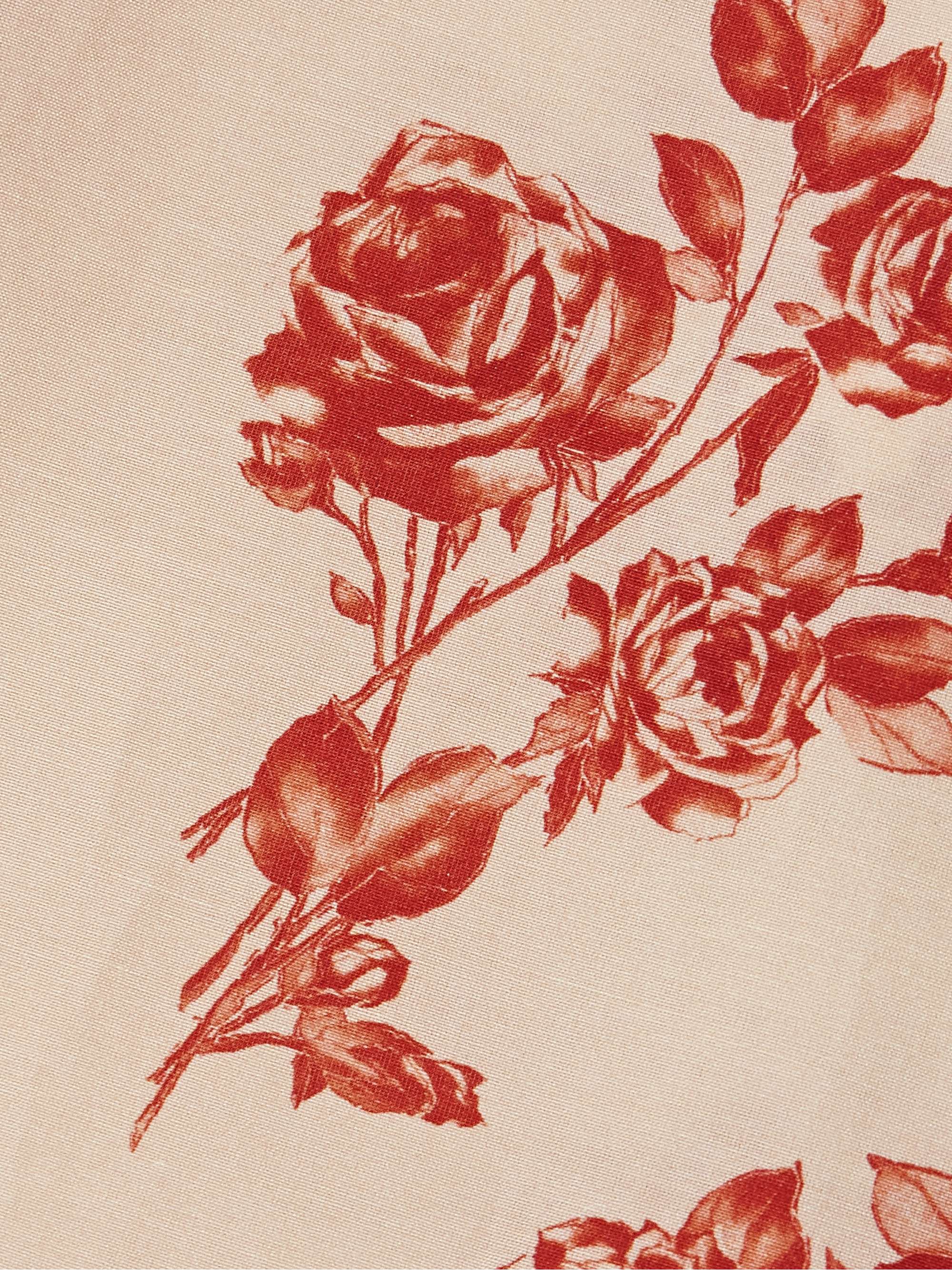 Printed silk and cotton-blend shirt view
