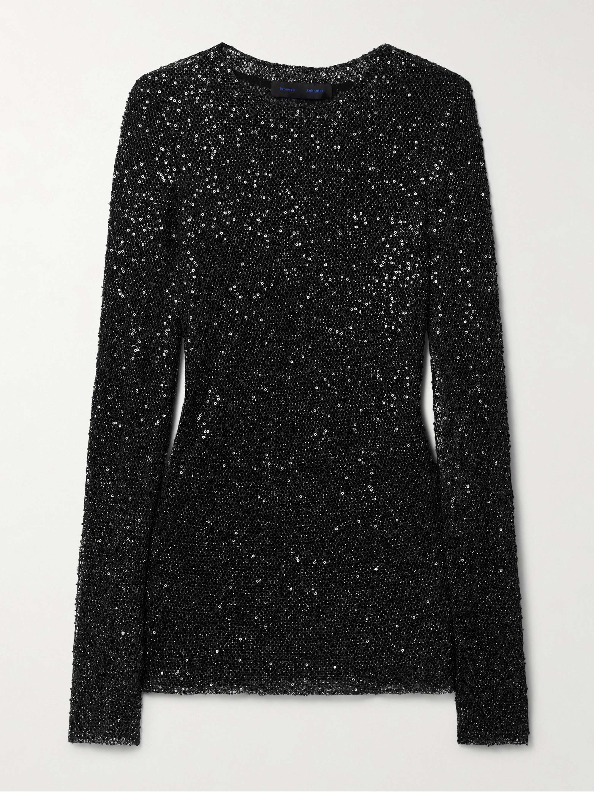 Sophie embellished metallic knitted top view