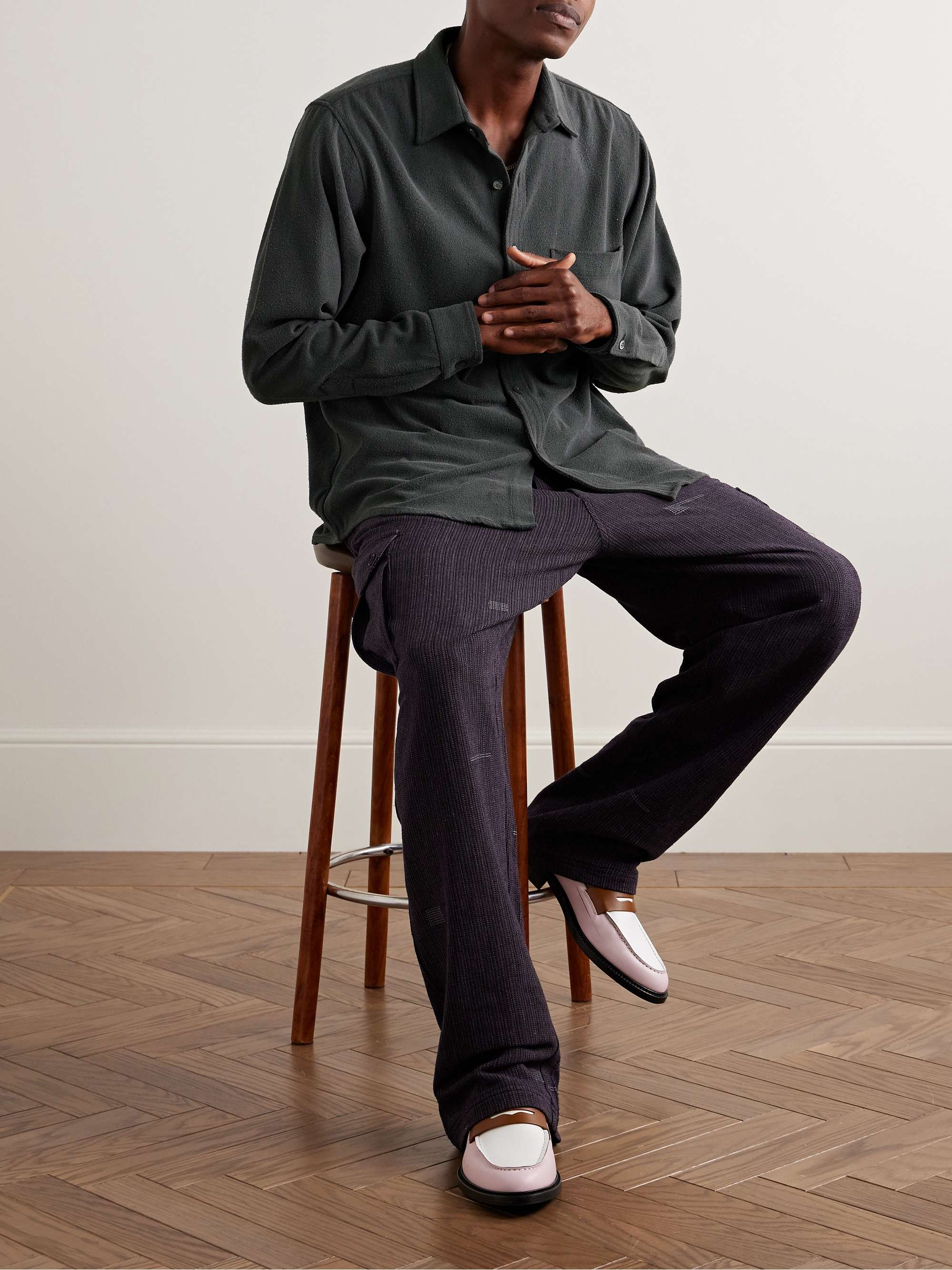 Brushed-Silk Shirt view