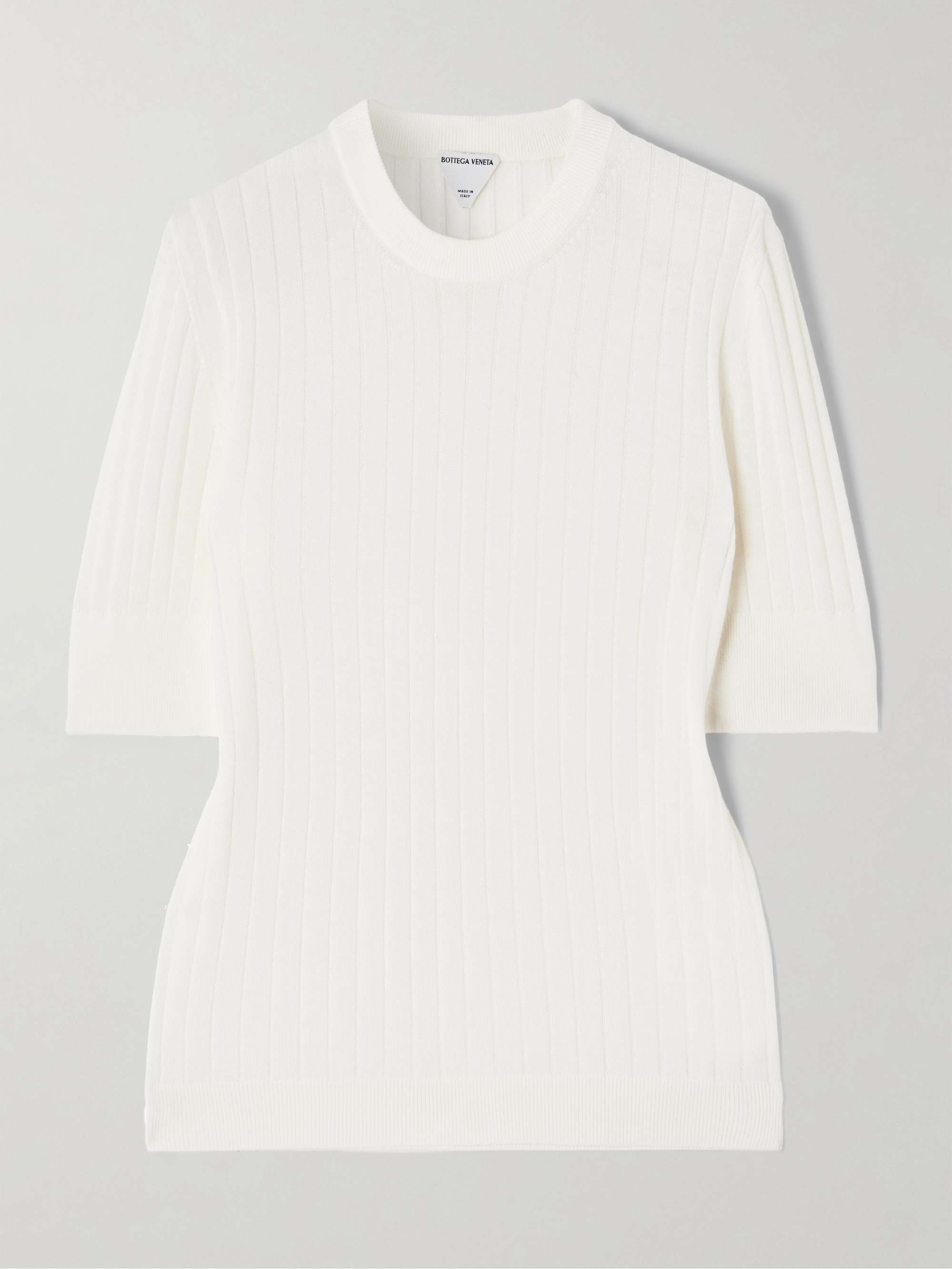 Ribbed wool T-shirt view
