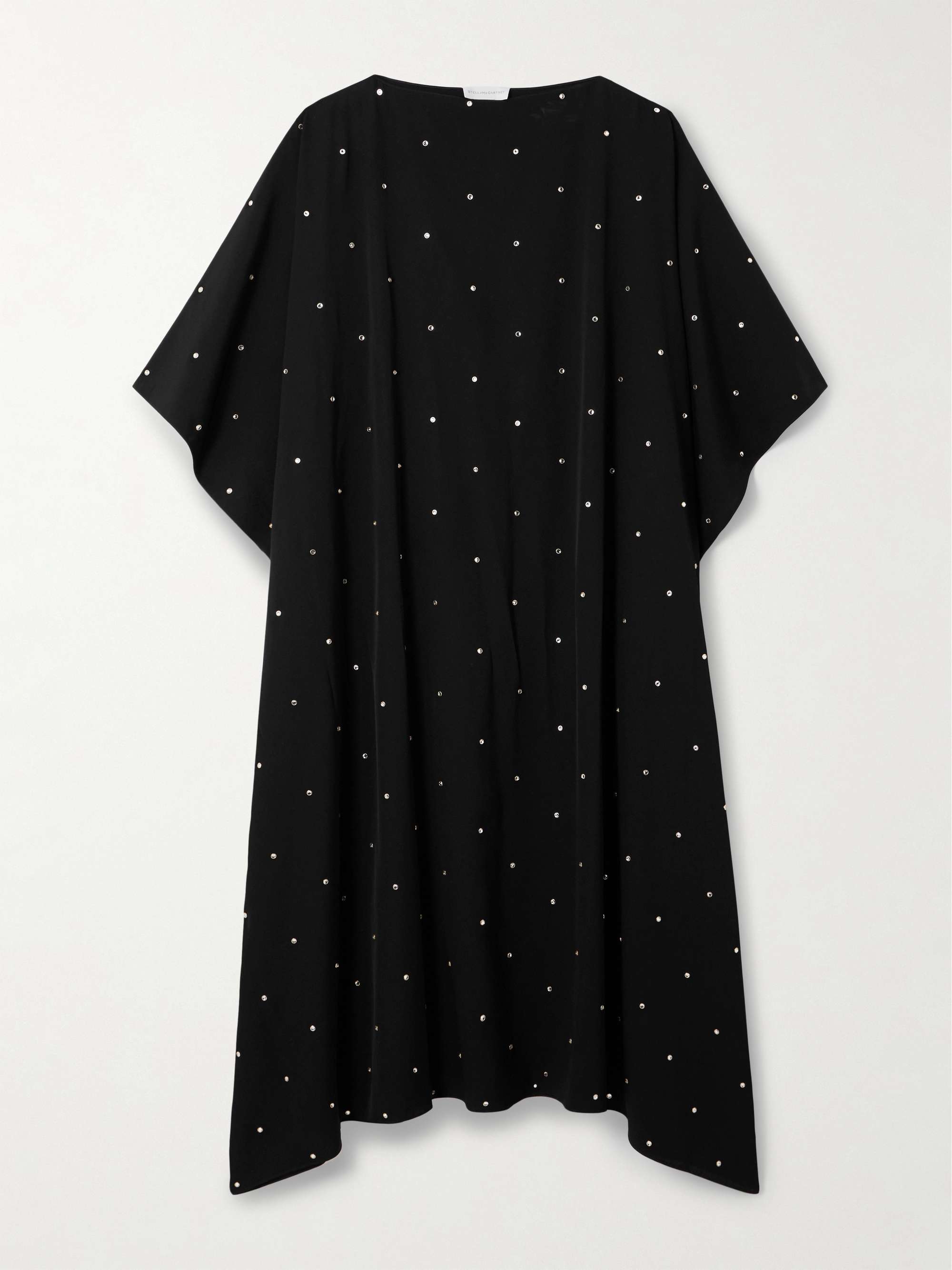 Crystal-embellished crepe kaftan view