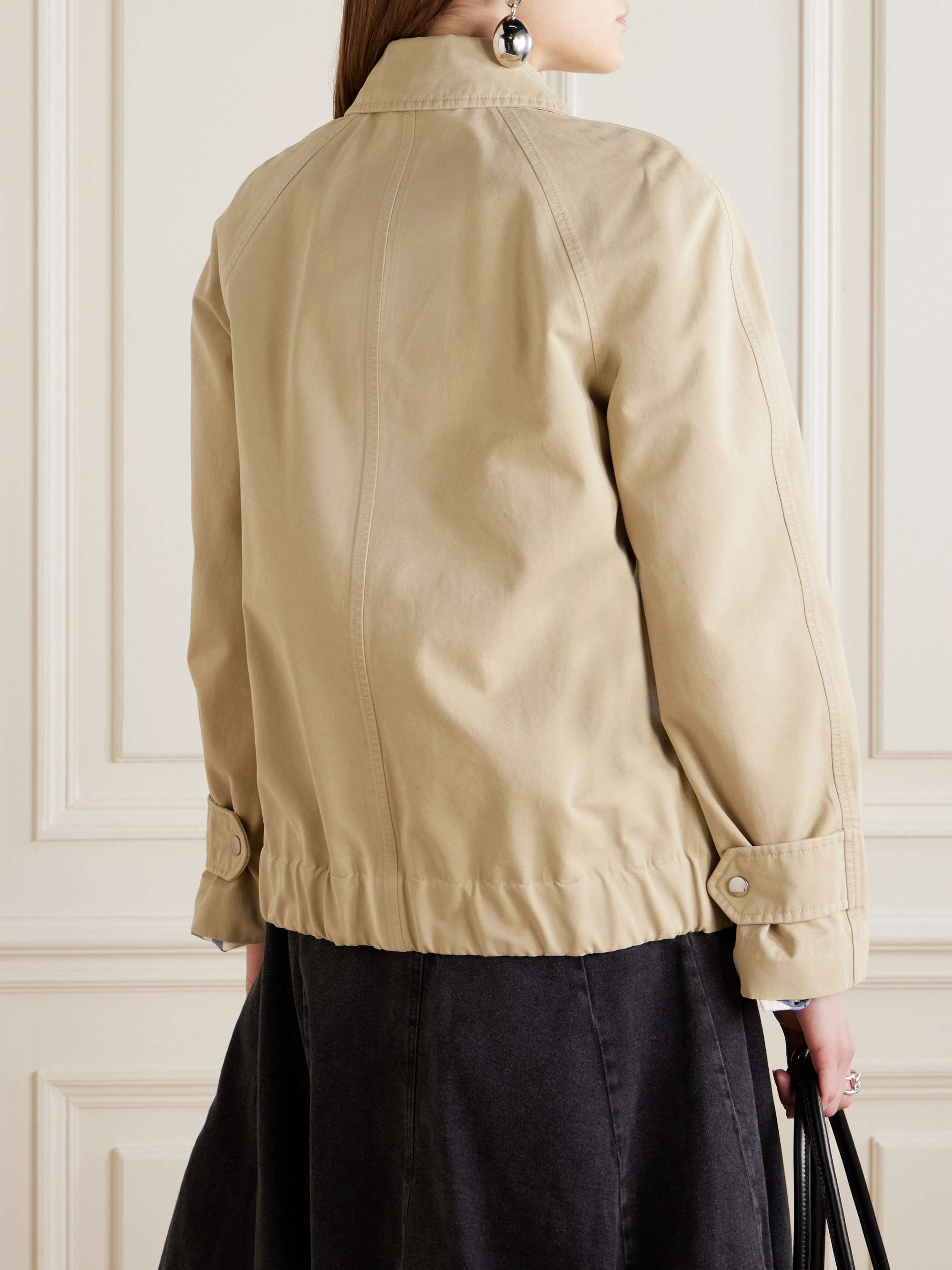 Paneled cotton-canvas jacket view