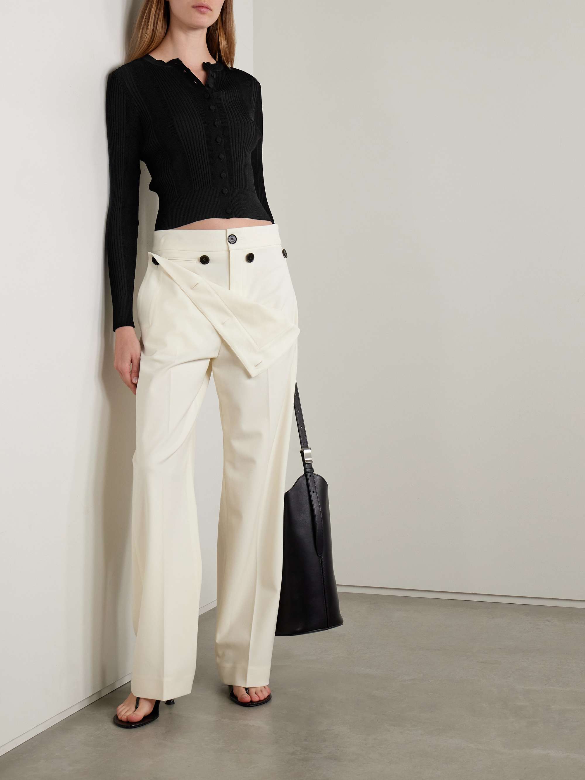 Currin ribbed-knit cardigan view