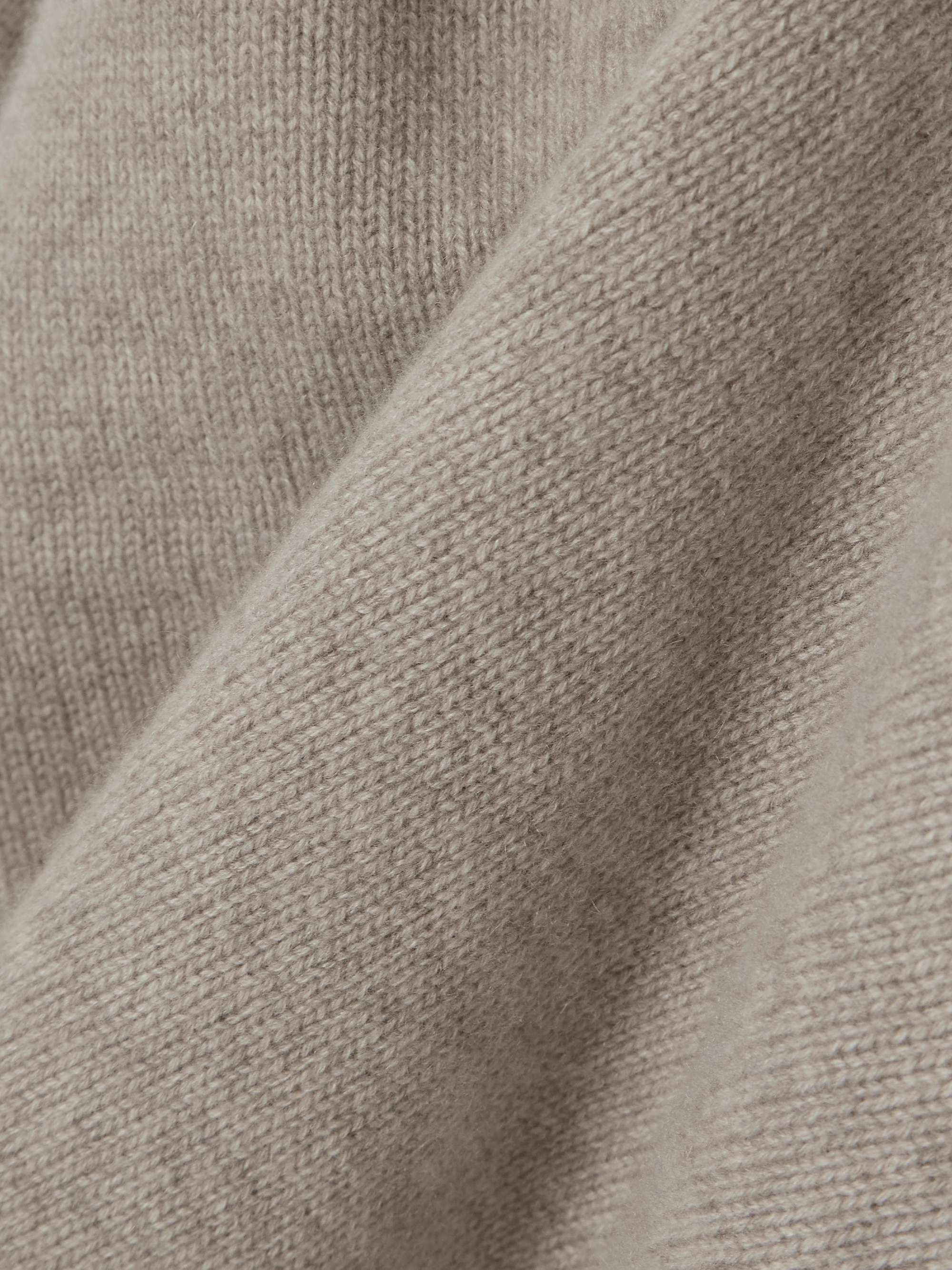 Bihar pointelle-knit organic cashmere hoodie view