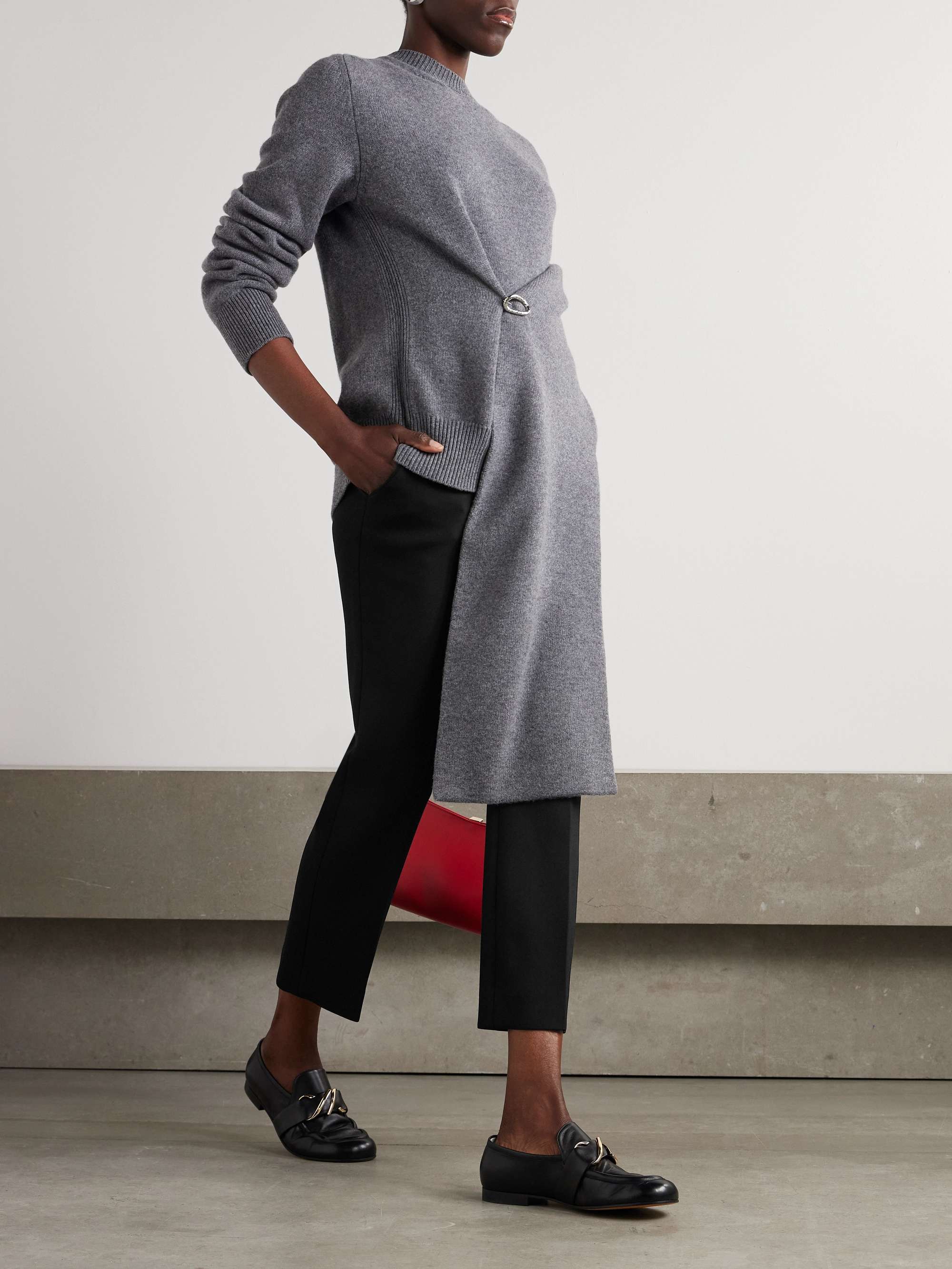 Alexia twill straight-leg pants view