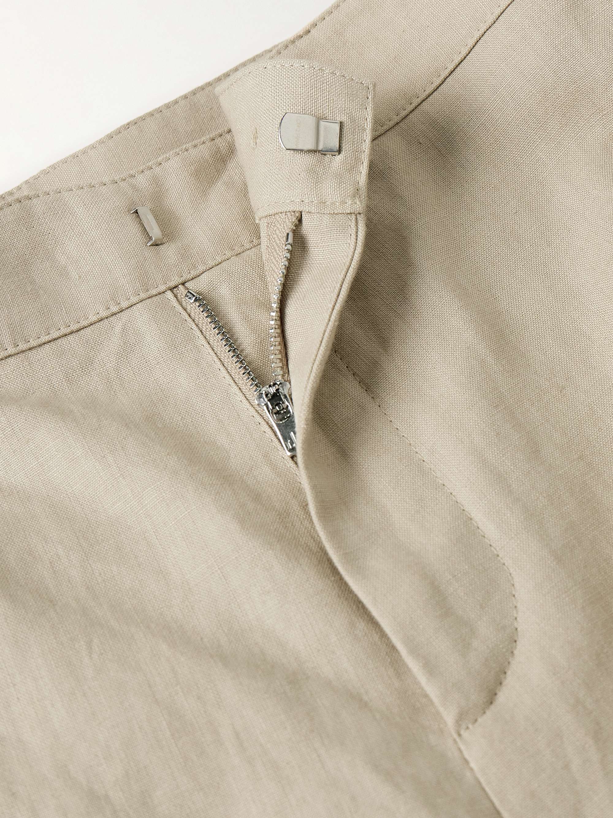 Majuro Straight-Leg Linen Bermuda Shorts view