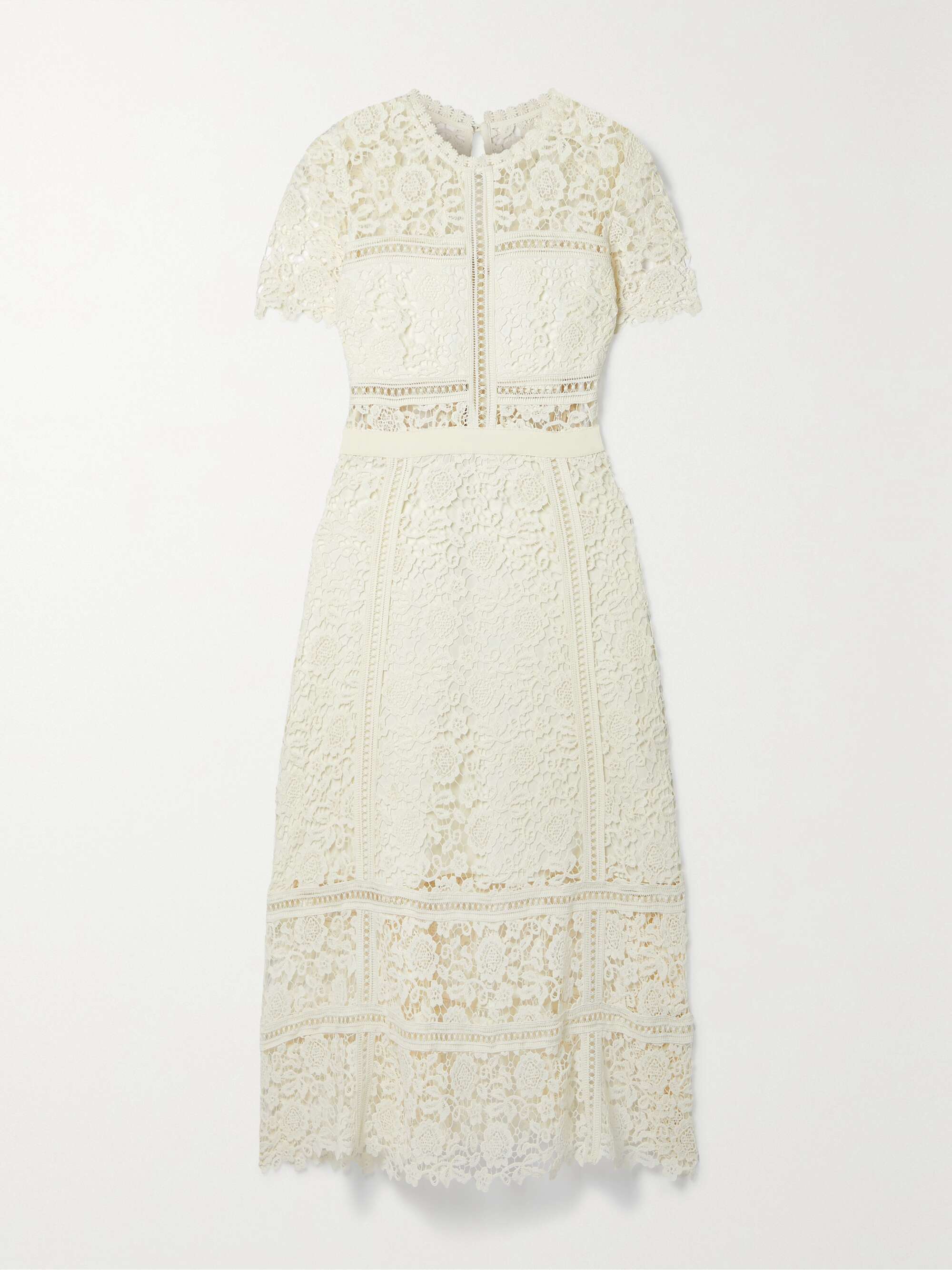Guipure lace midi dress view