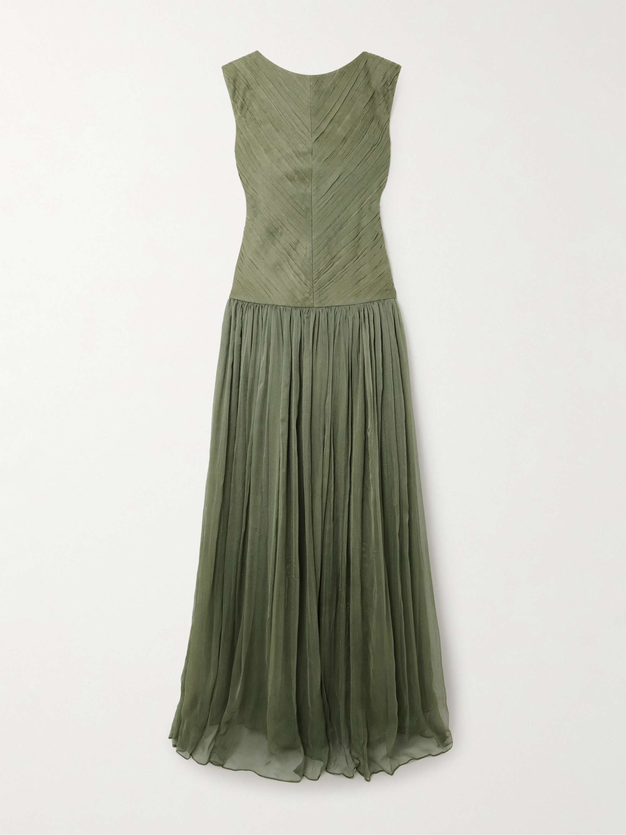 Eden pintucked chiffon gown view
