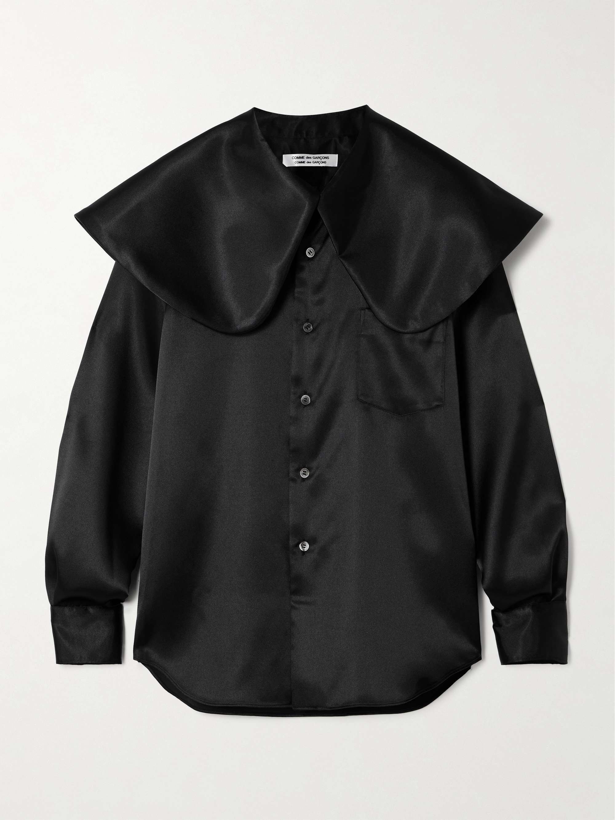 Layered satin blouse view