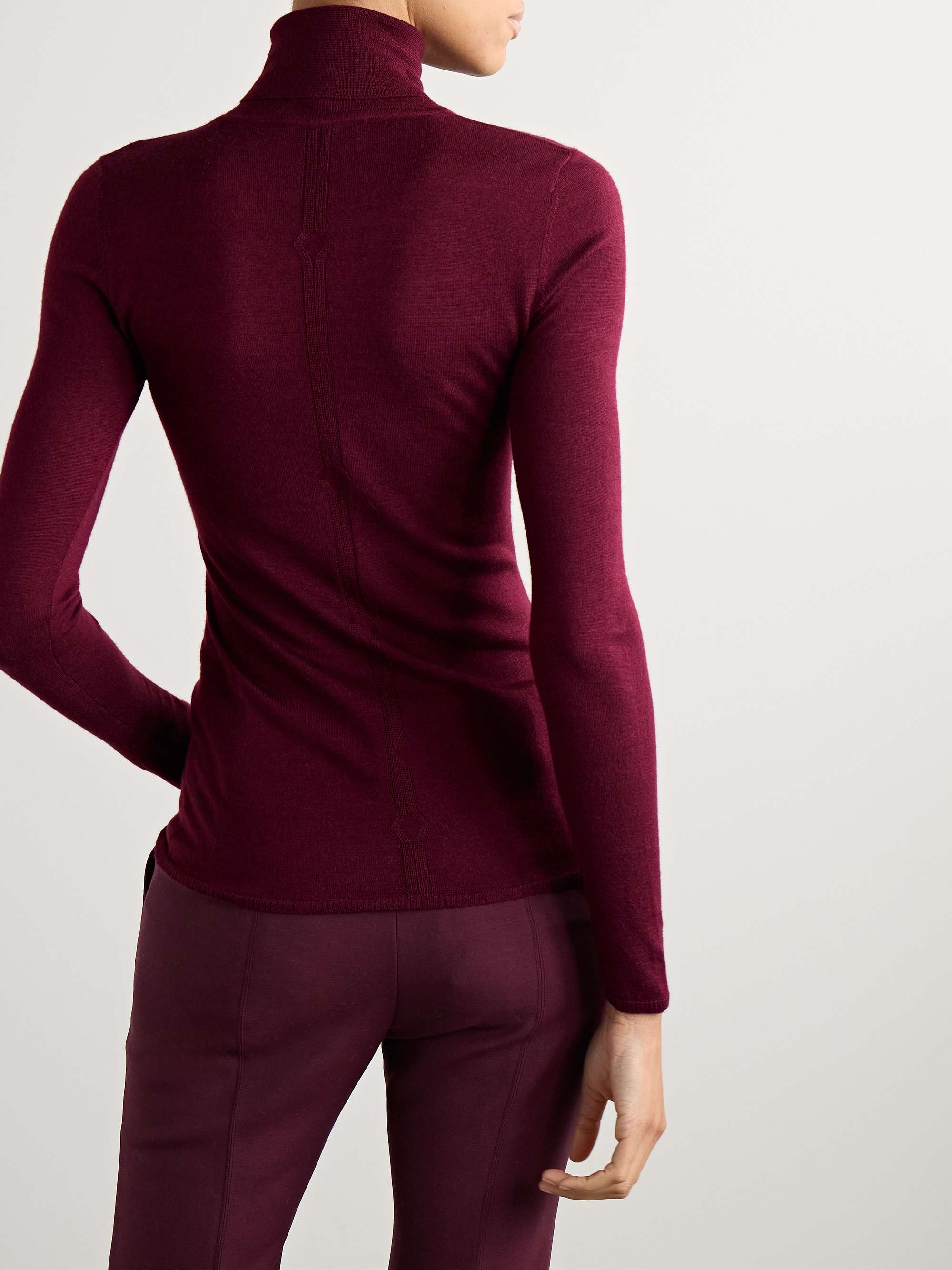 Steinem cashmere and silk-blend turtleneck sweater view