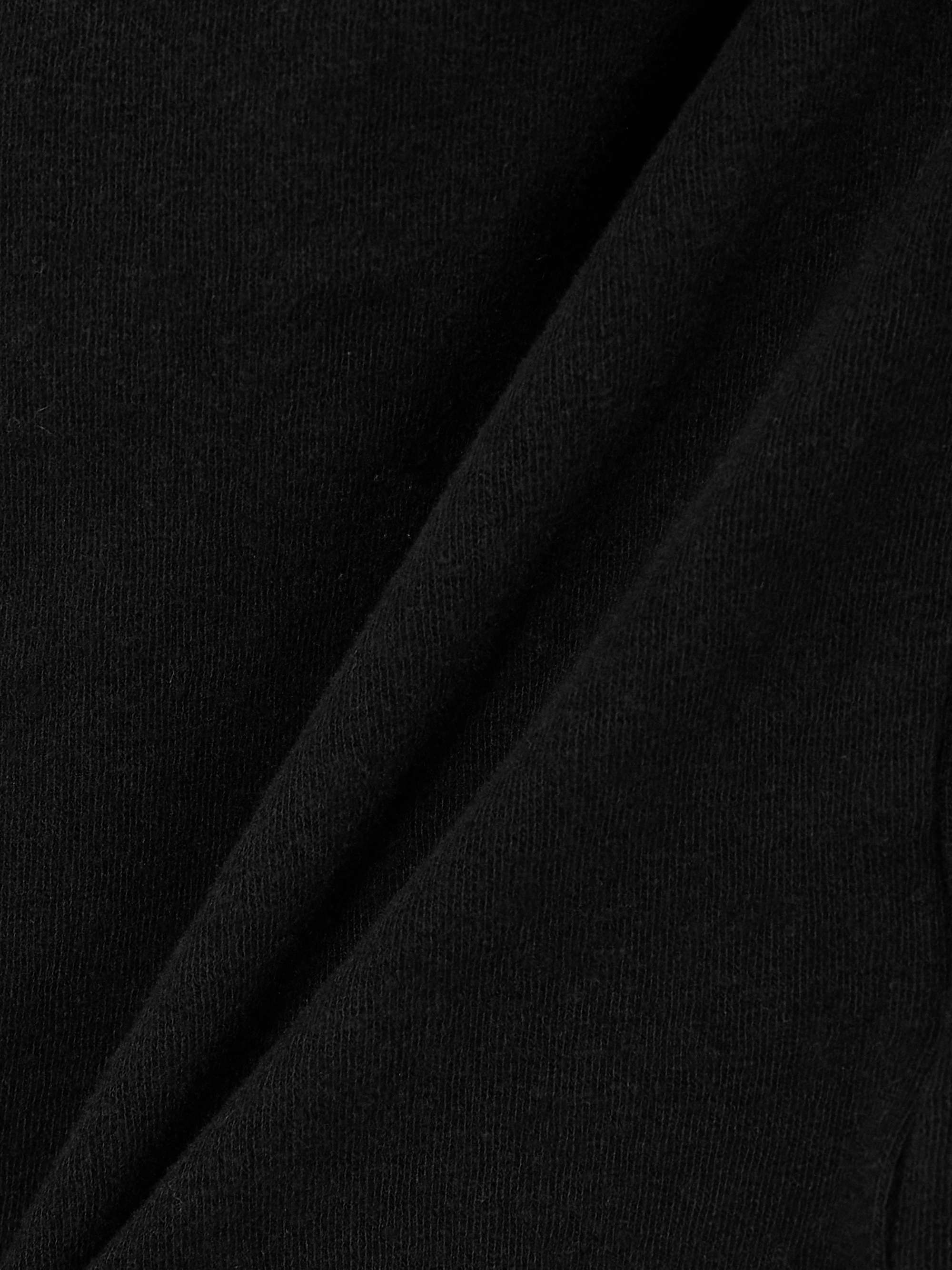 Lotus off-the-shoulder cotton-blend jersey top view