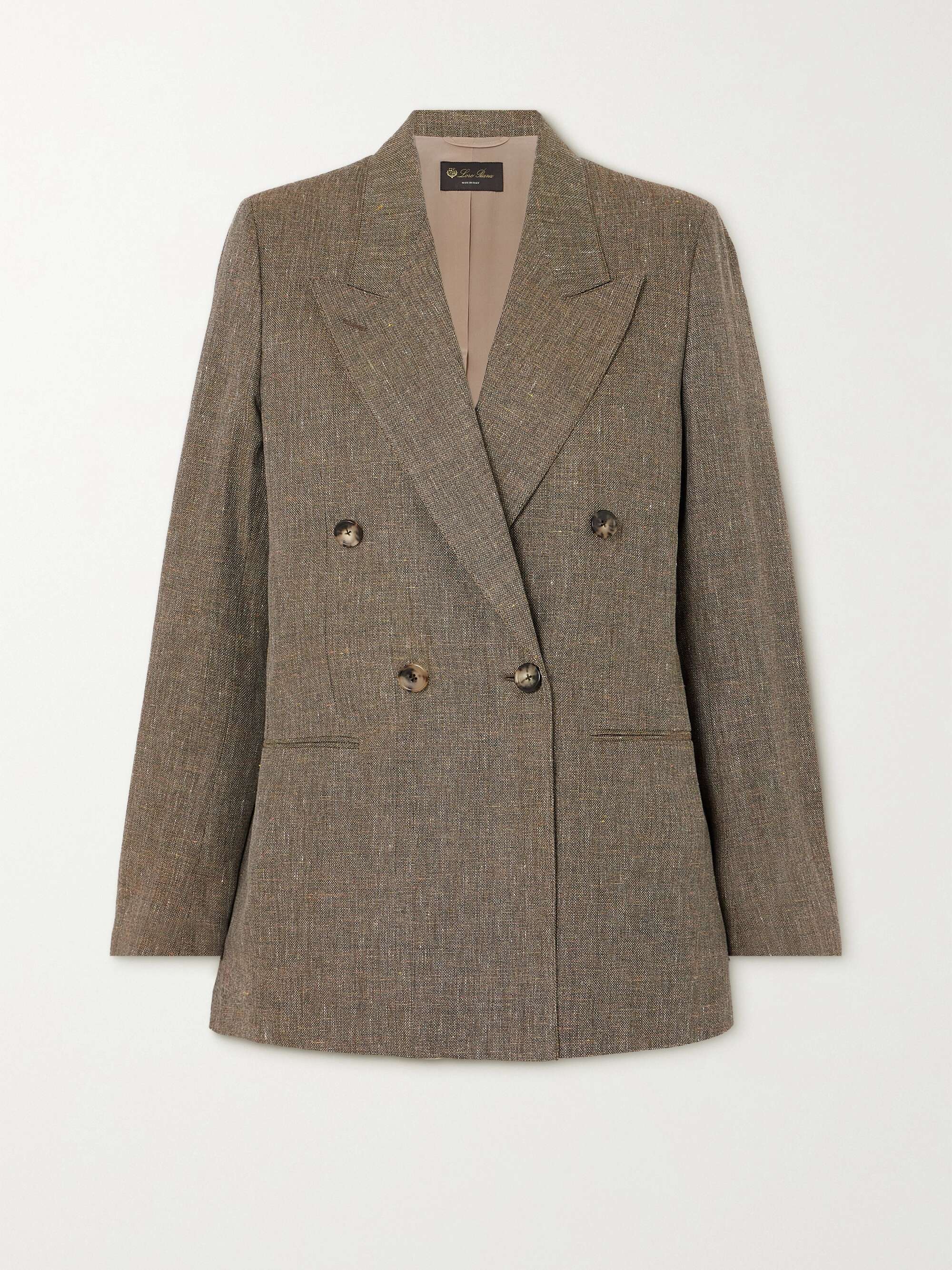 Aurora double-breasted woven blazer view