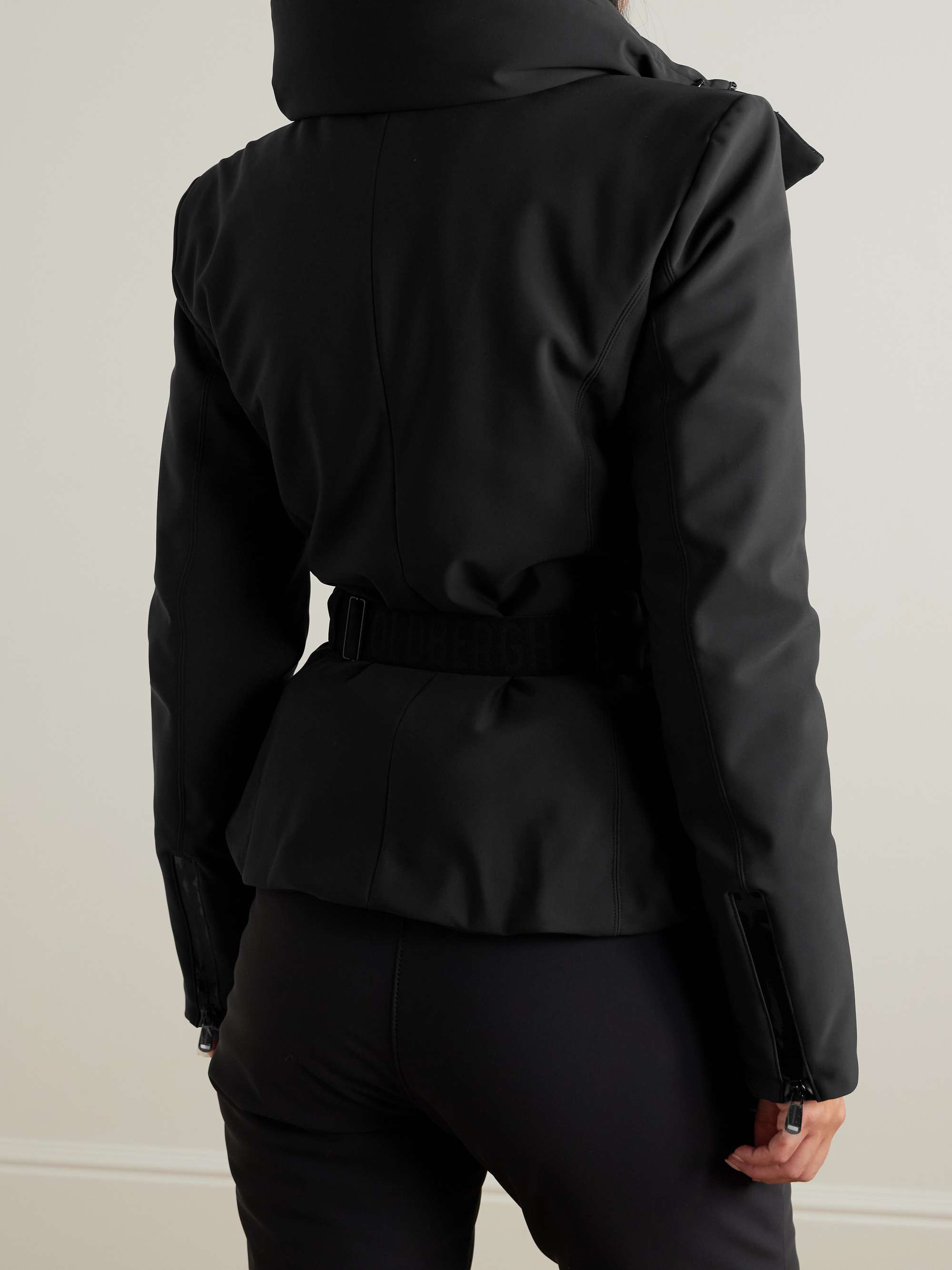 Elegante belted ski jacket view