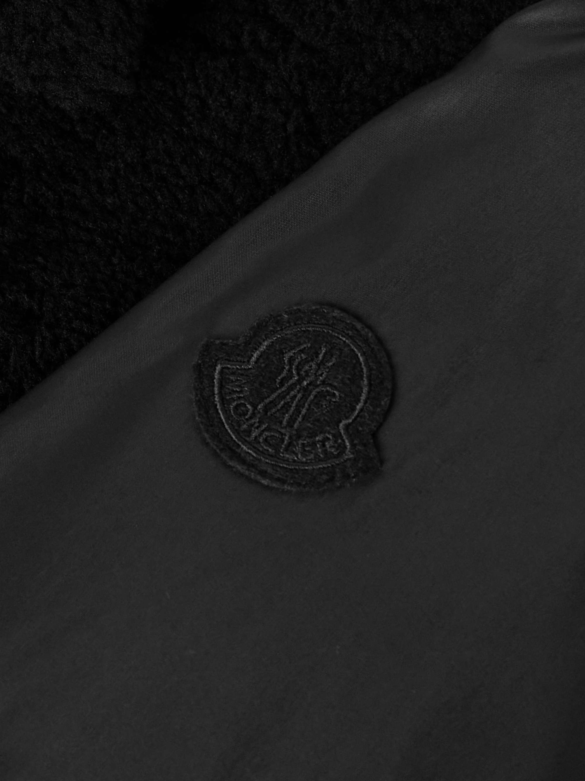 Suestado Logo-Appliquéd Shearling-Panelled Nylon Down Jacket view
