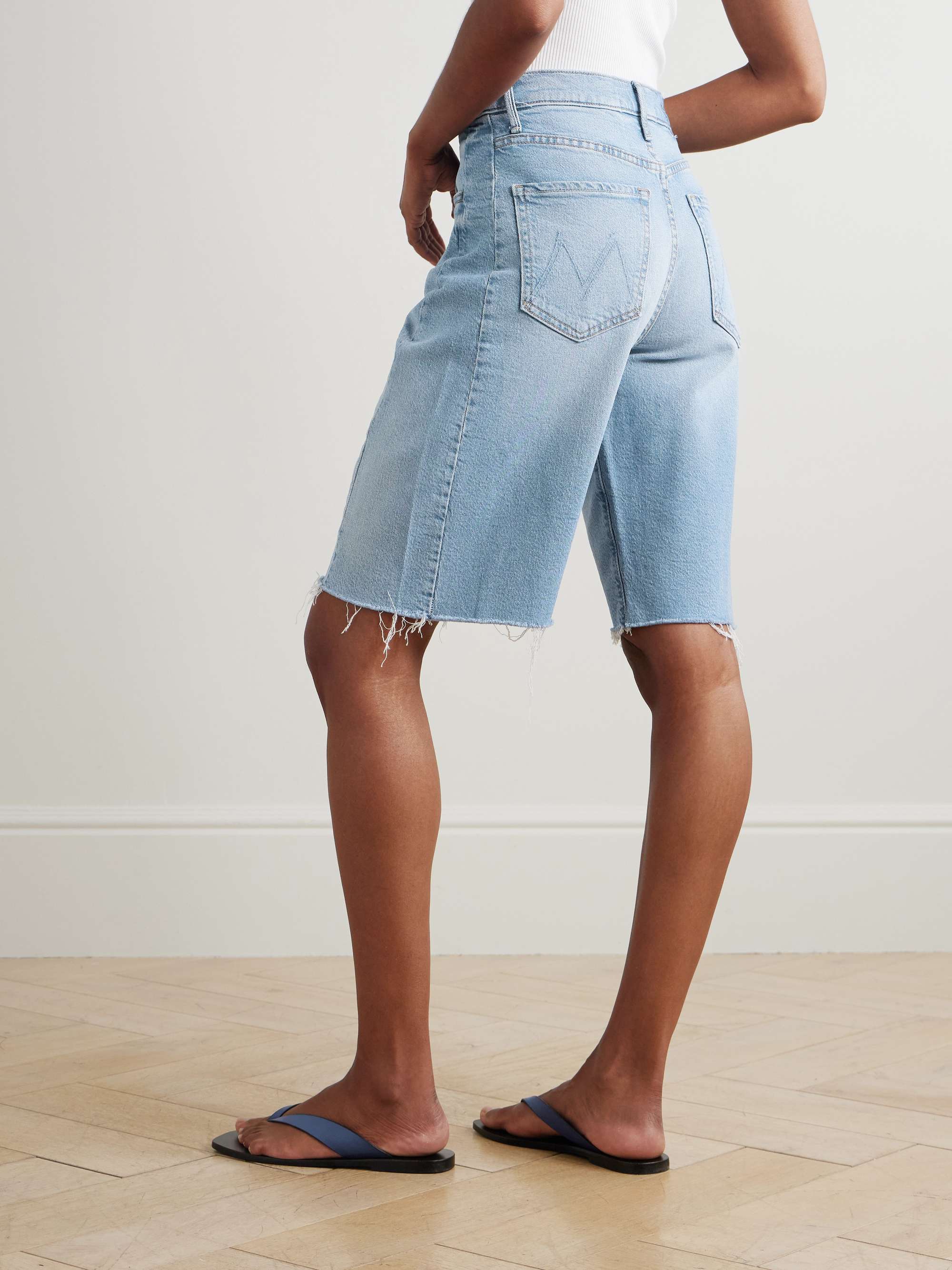 The Half Pipe Bermuda Fray denim shorts view