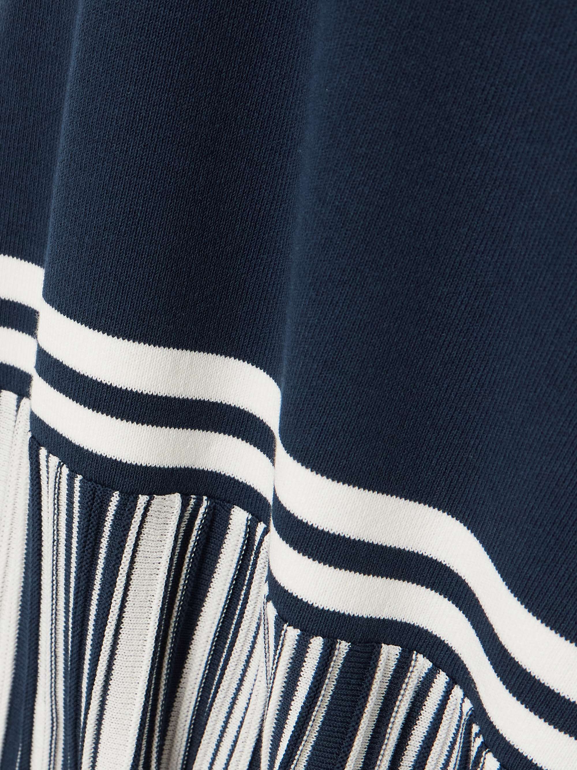 Esenia pleated striped knitted maxi dress view