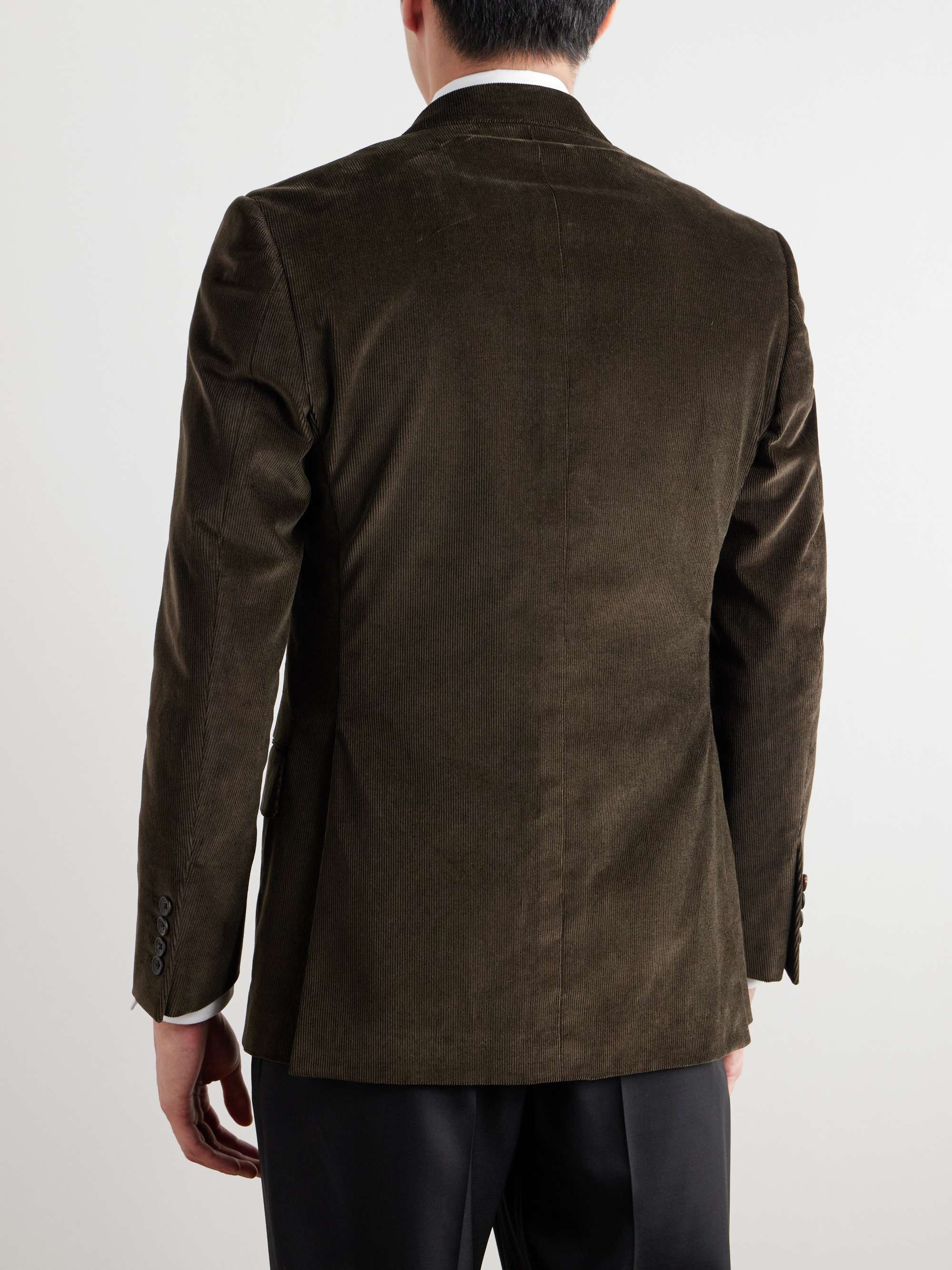 Slim-Fit Cotton-Blend Corduroy Blazer view