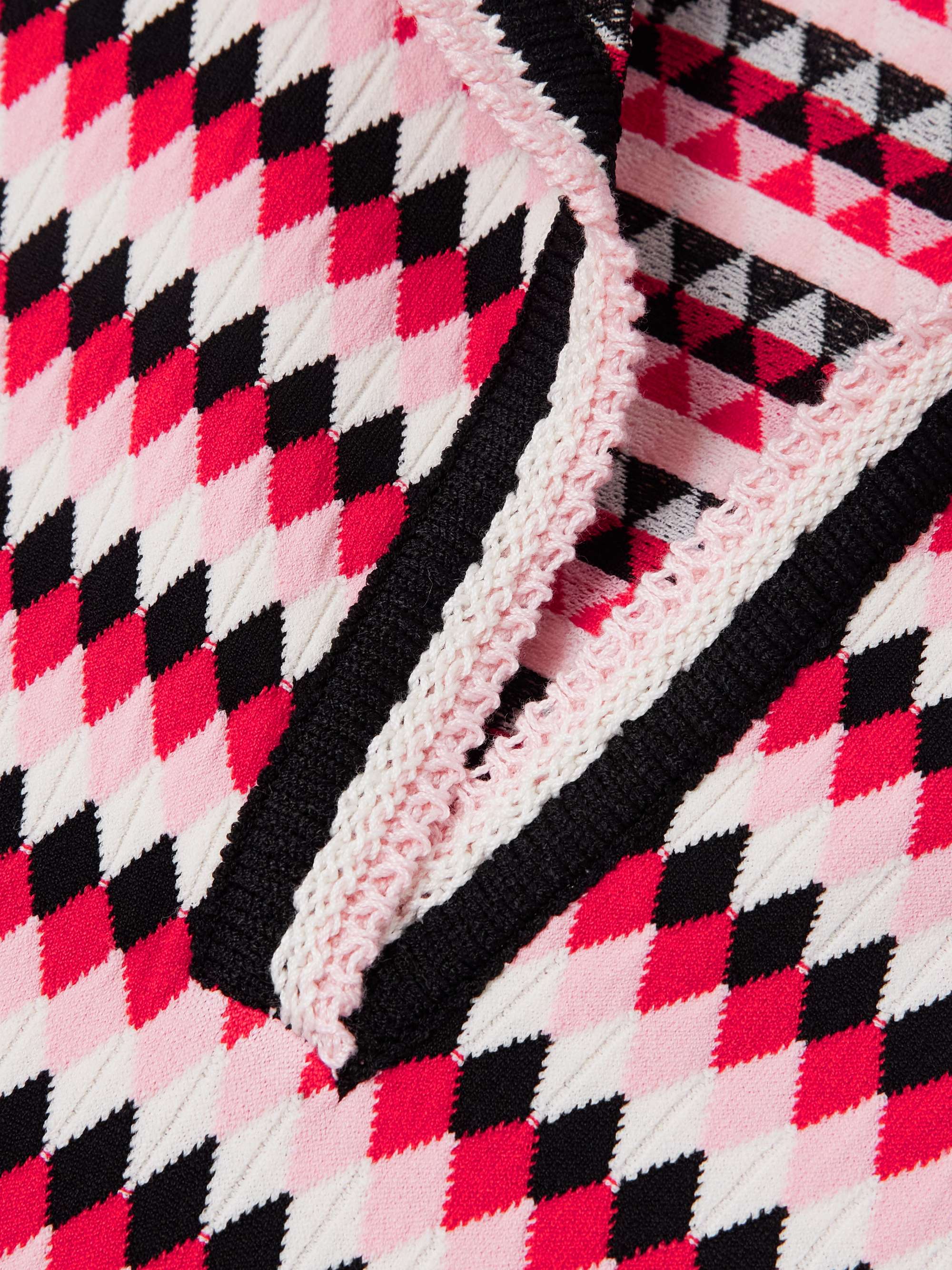 Jacquard-knit polo shirt view