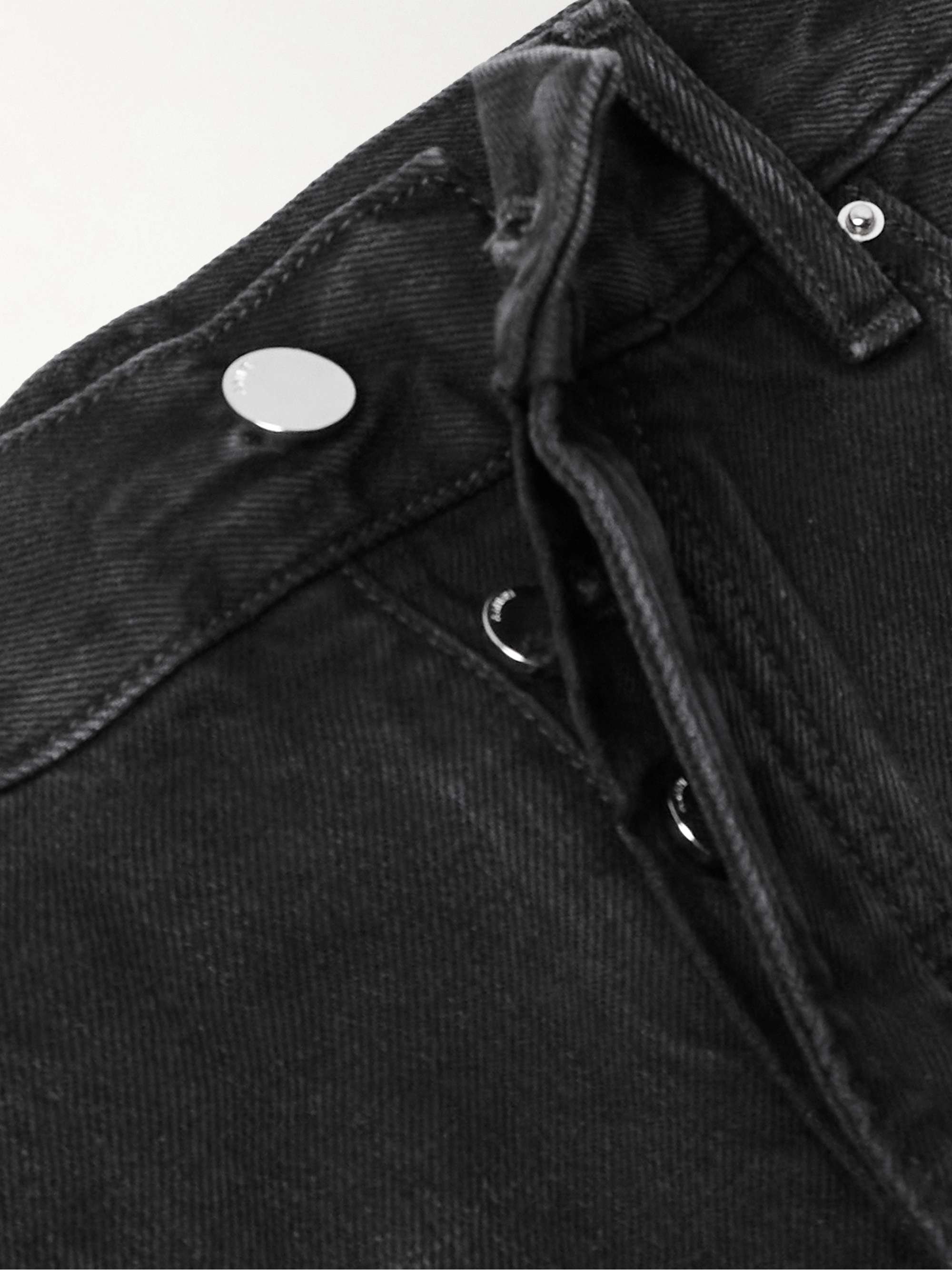 Straight-Leg Panelled Debossed Jeans view